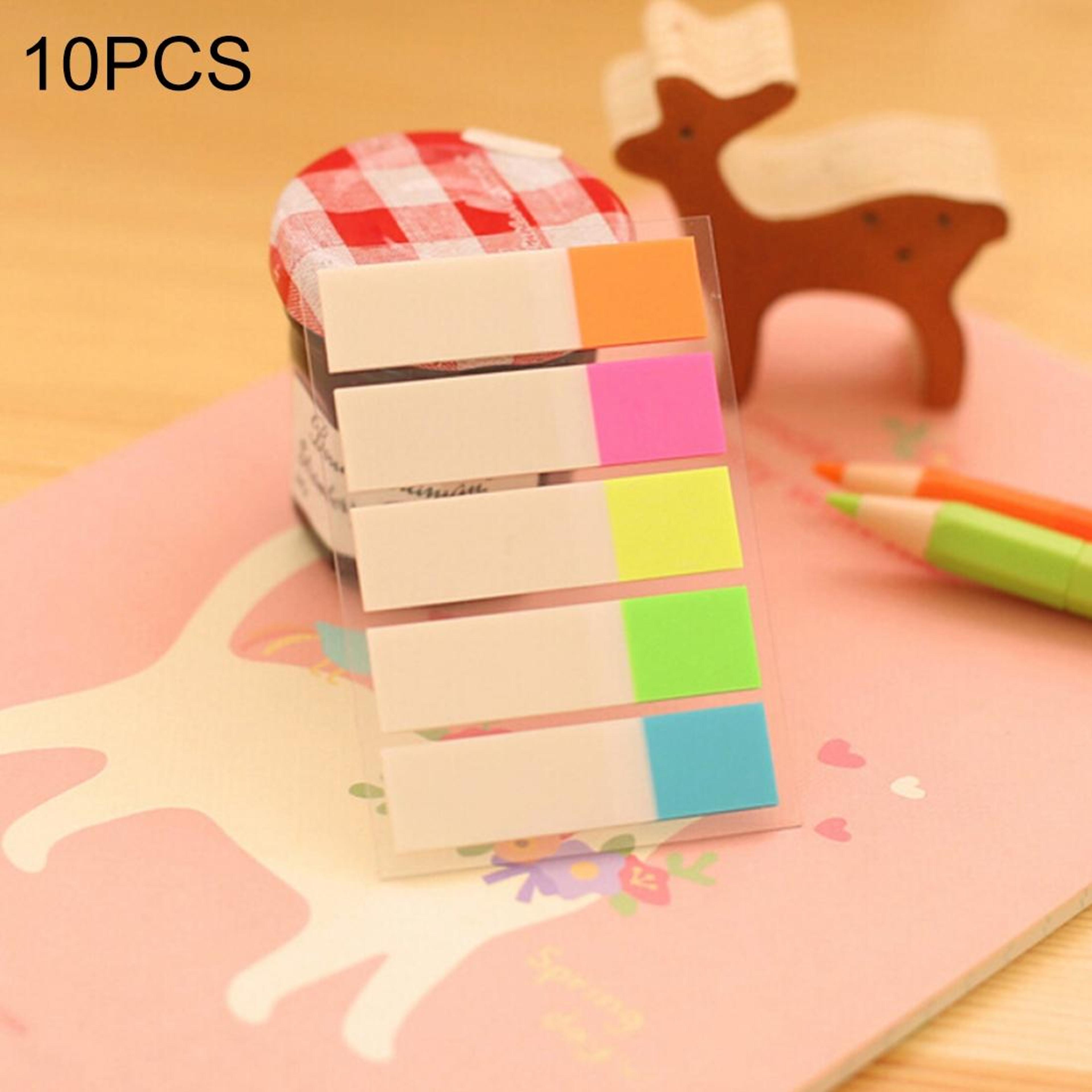 ColorBright PET Bookmarks Sticky Index Tabs Set For Books Notes  File Organization 2