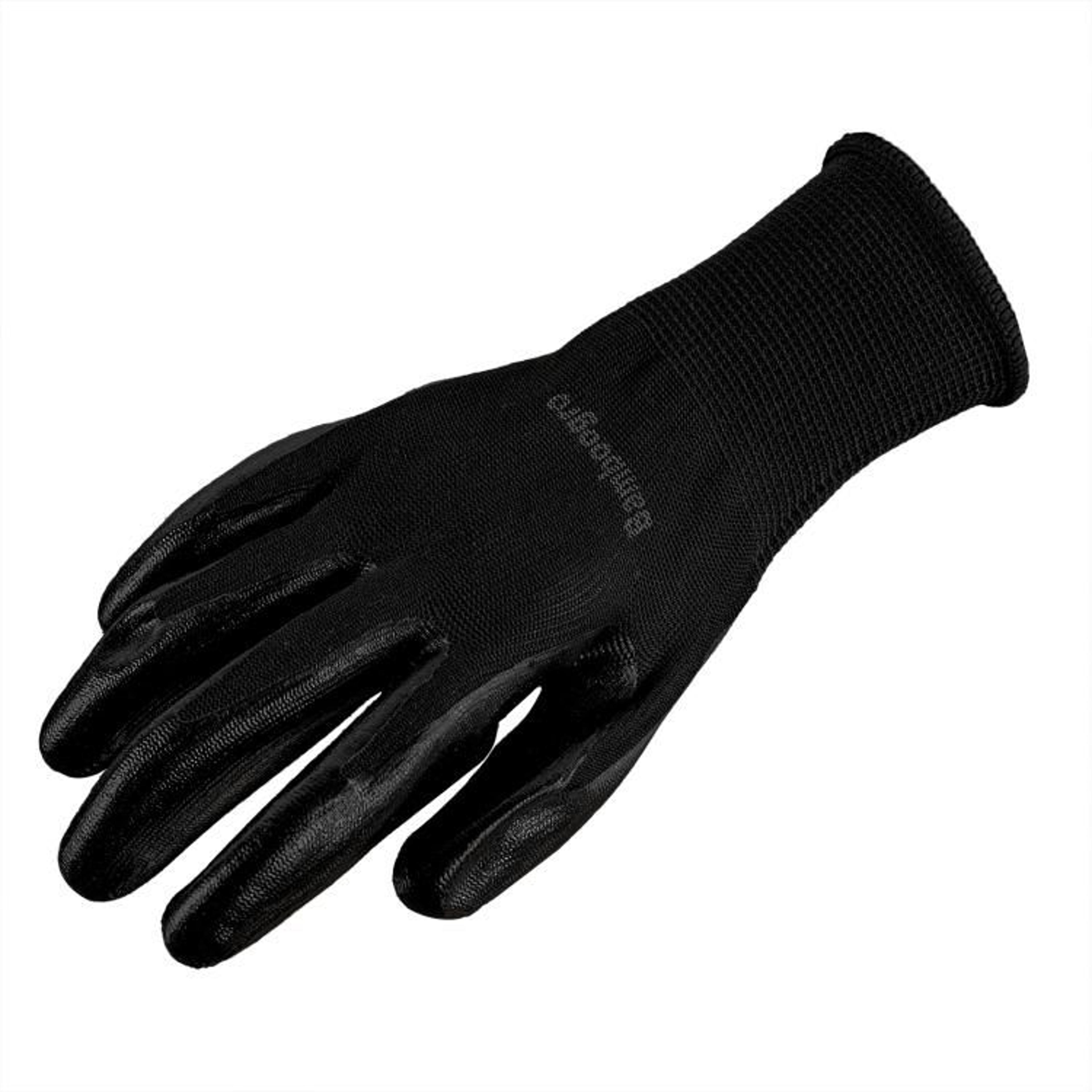 Black PU Coated Work Gloves With Seamless Knit Grip 3