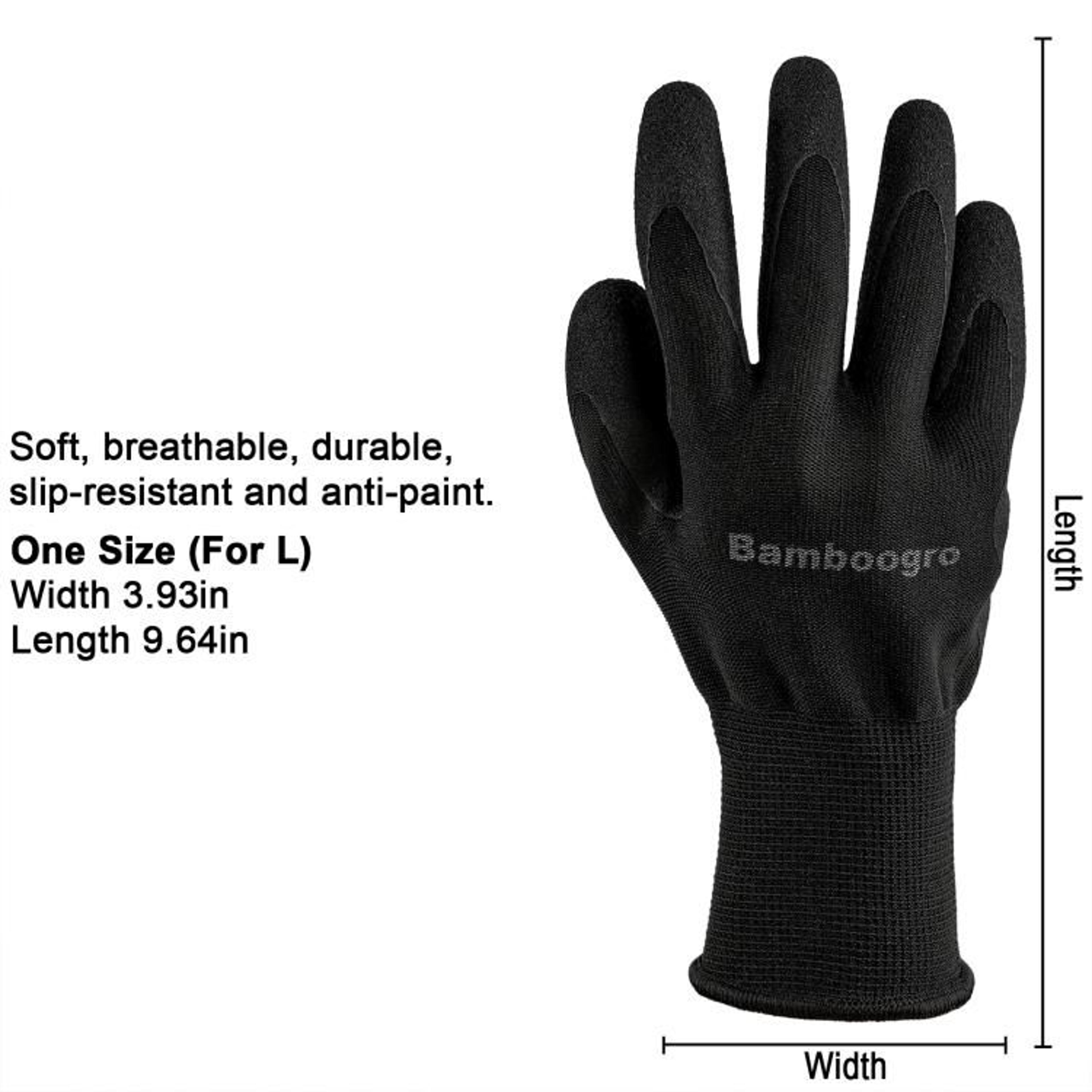 Black Foam Nitrile Coated Work Gloves With AntiSlip Grip 1