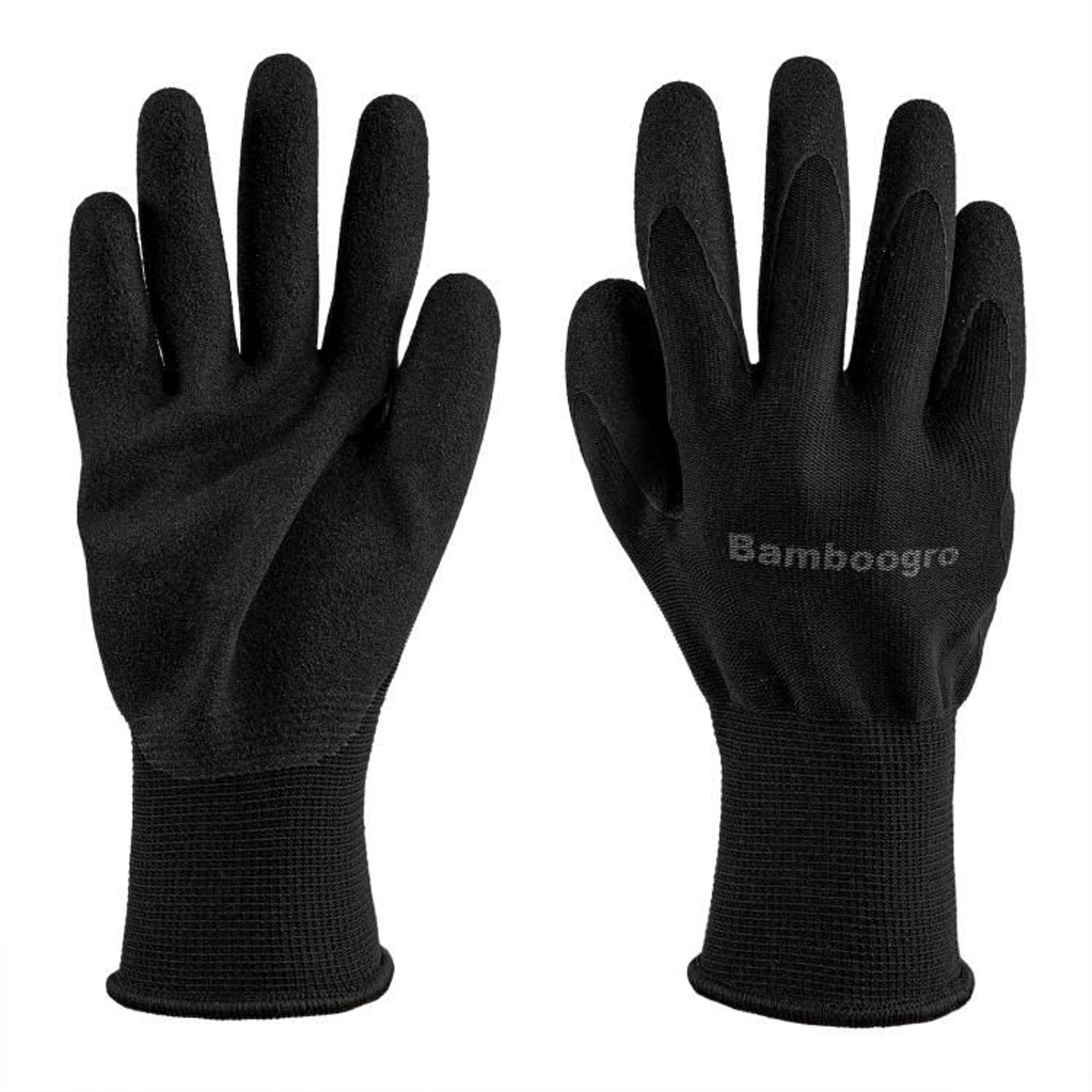 Black Foam Nitrile Coated Work Gloves With AntiSlip Grip 4