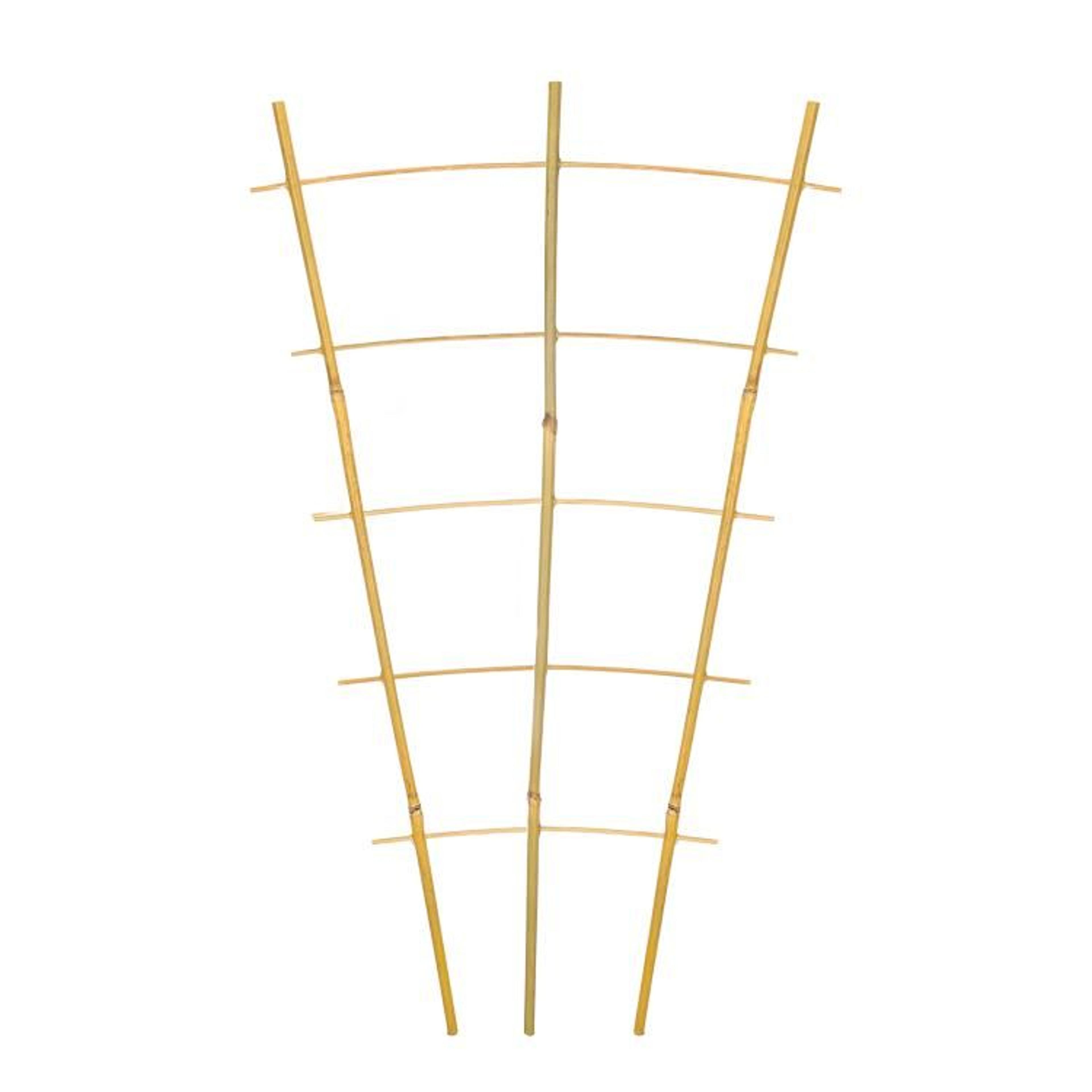 2 ft natural bamboo garden trellis for climbing plants