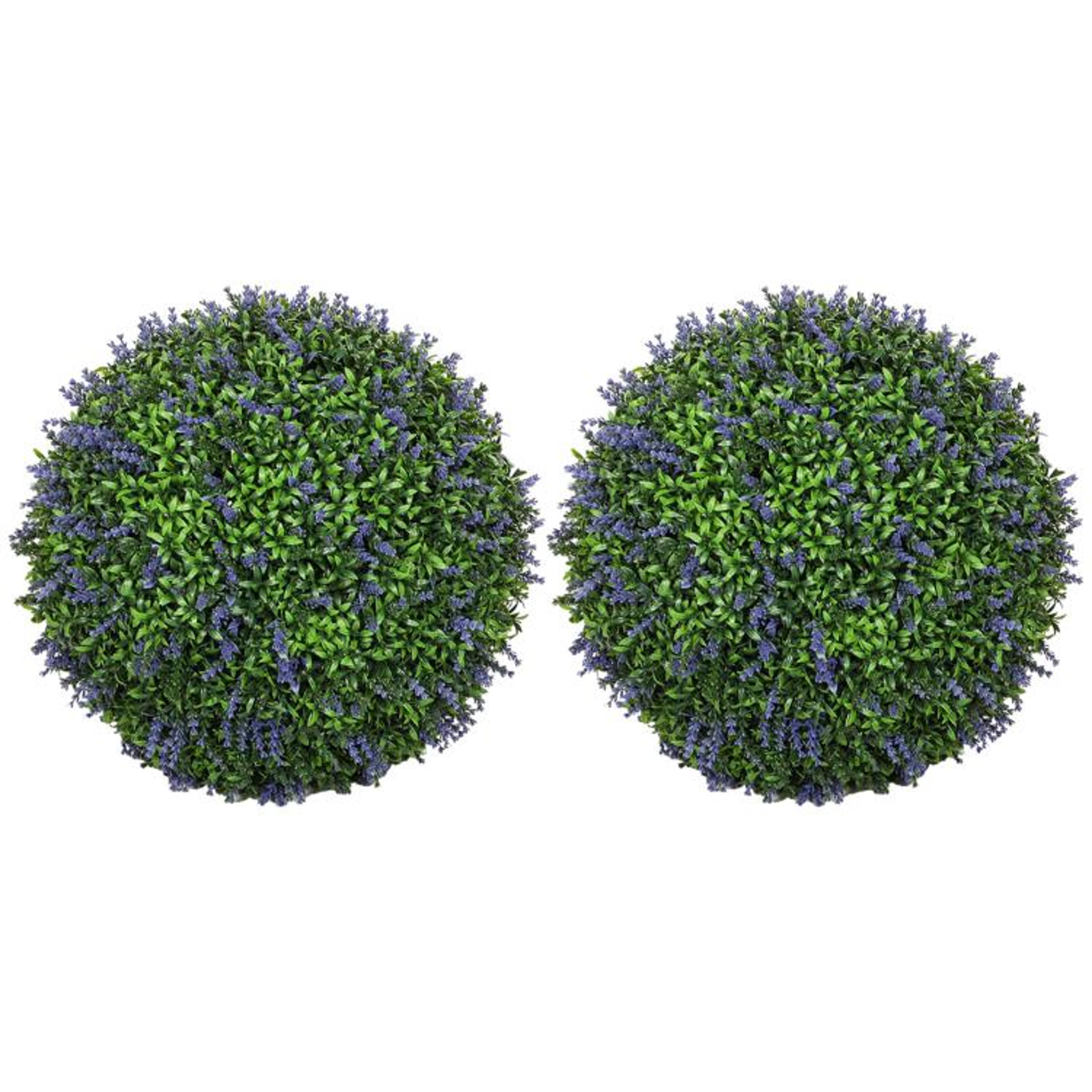 Artificial Lavender Topiary Balls 165 Inch Indoor Outdoor Decor 1
