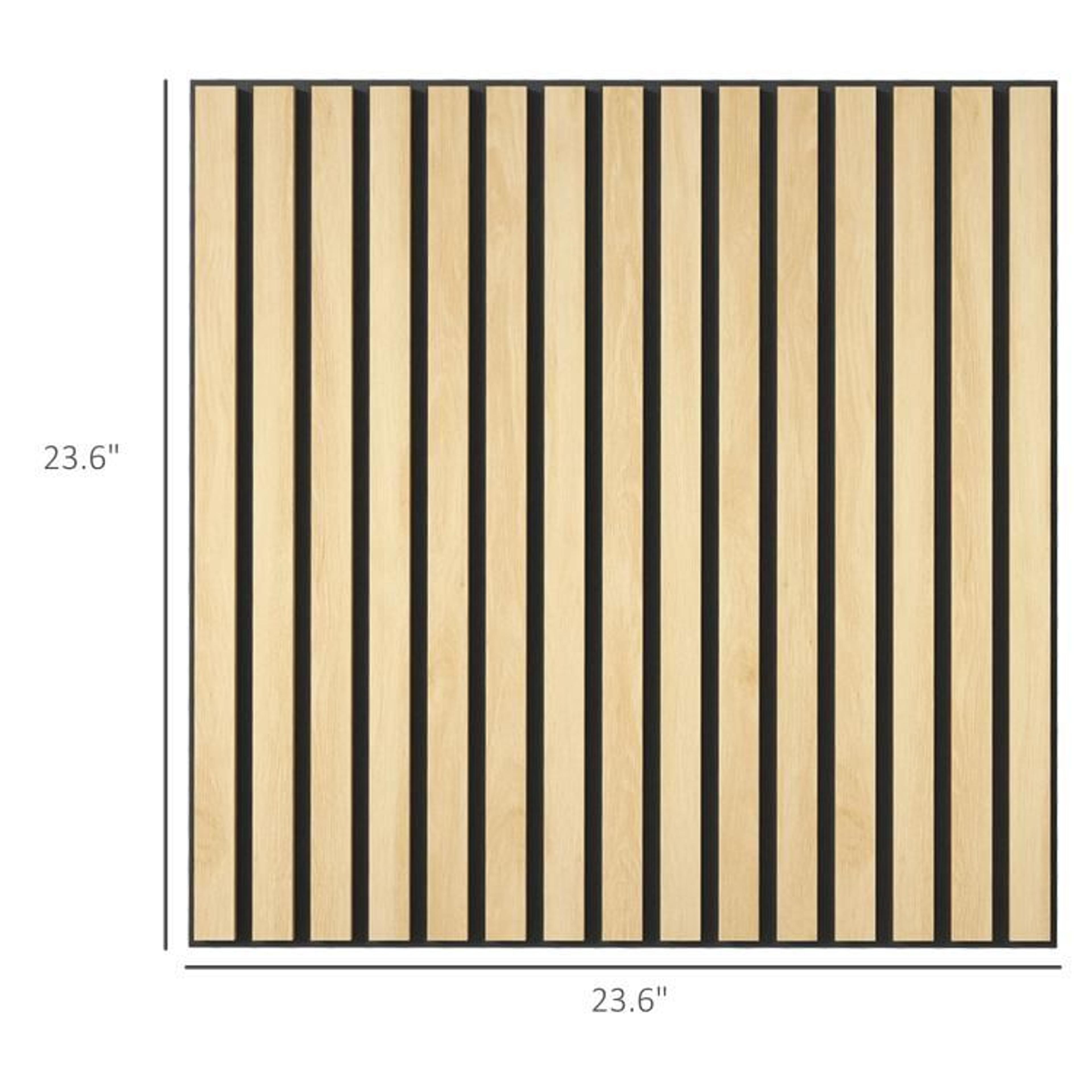 Oak Acoustic Wall Panels 24 X 24 Inch 4 Pack Sound Absorbing Slat Panels 4