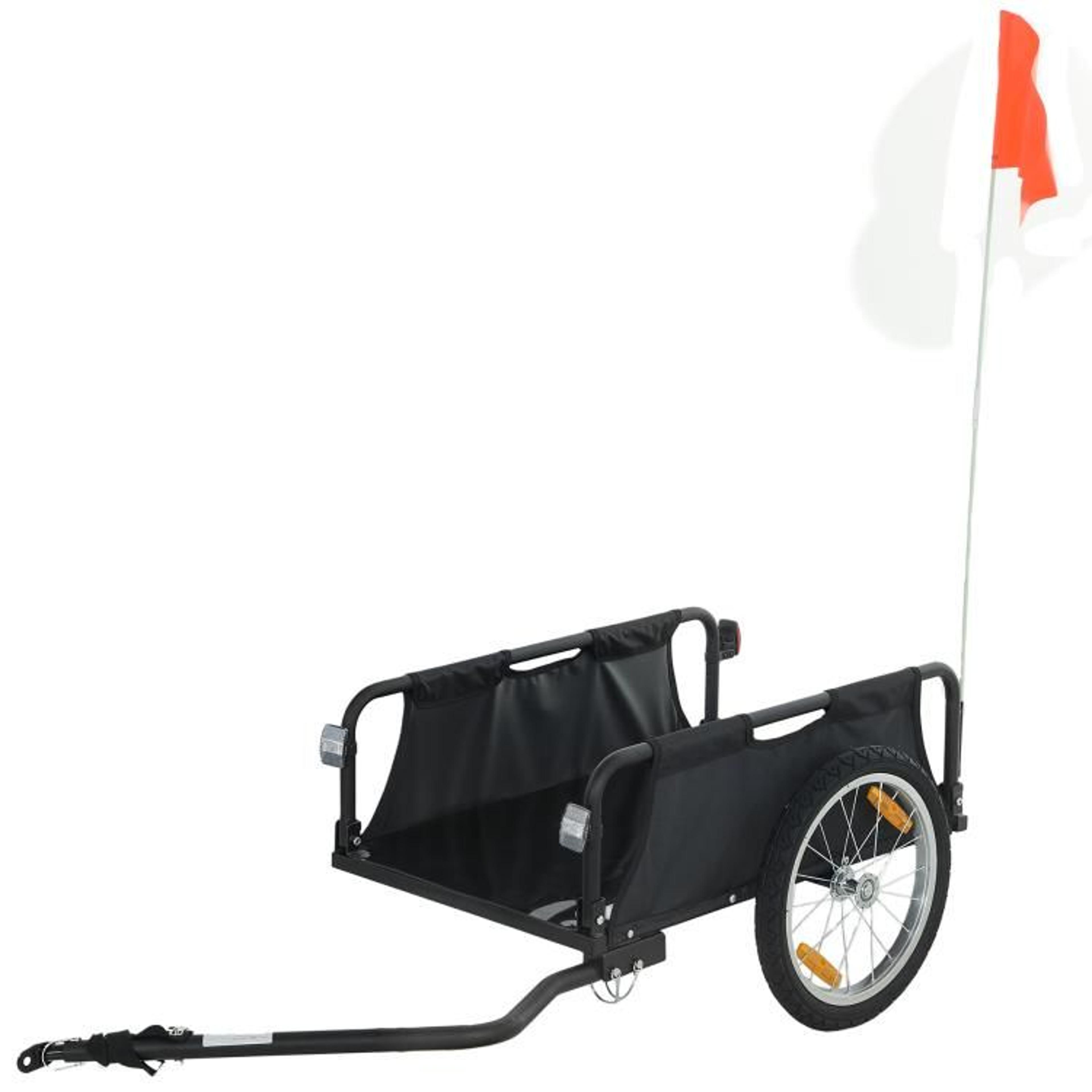 Bike Cargo Trailer With 16Inch Pneumatic Wheels And QuickRelease Design 1