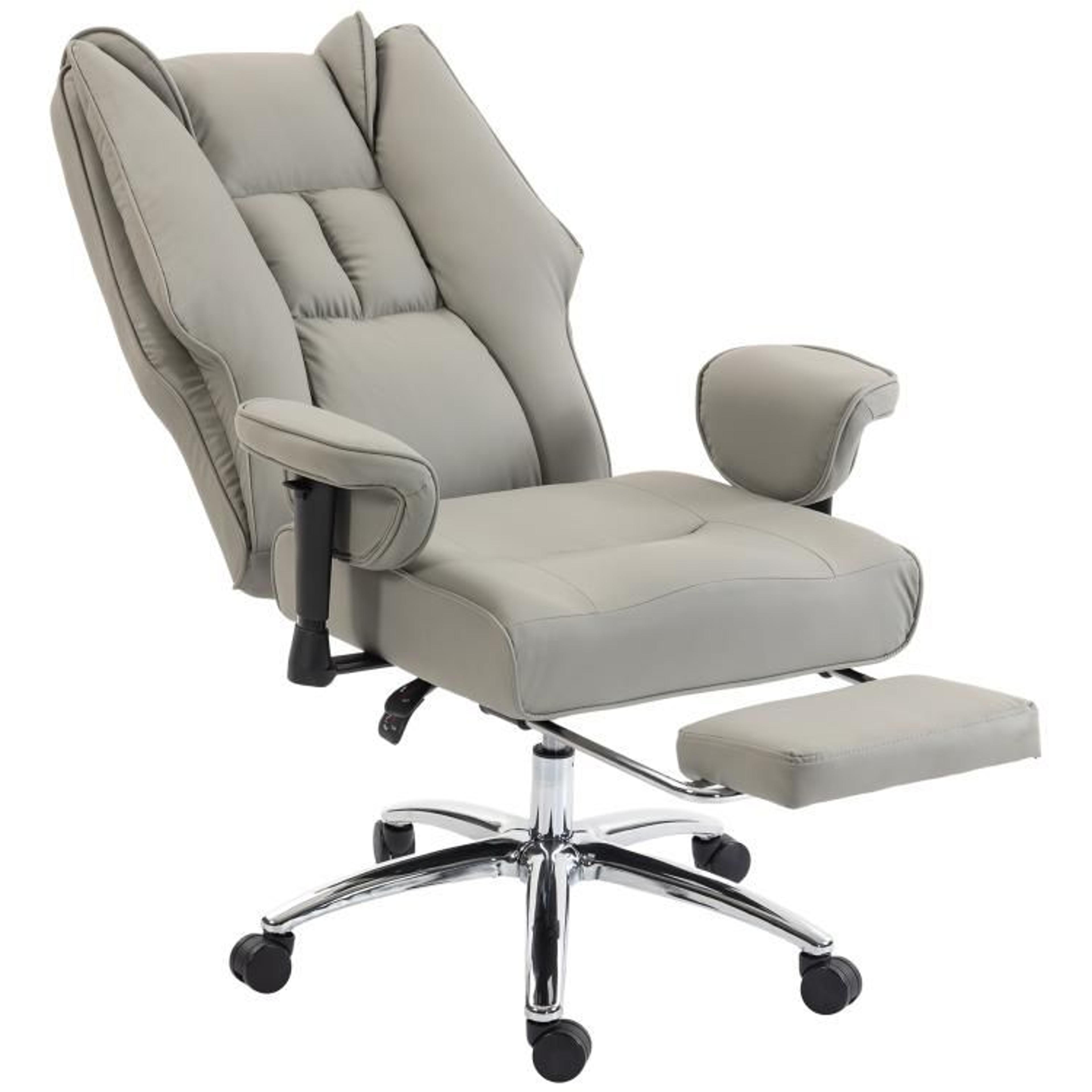 ergonomic high back office chair with reclining footrest adjustable armrests