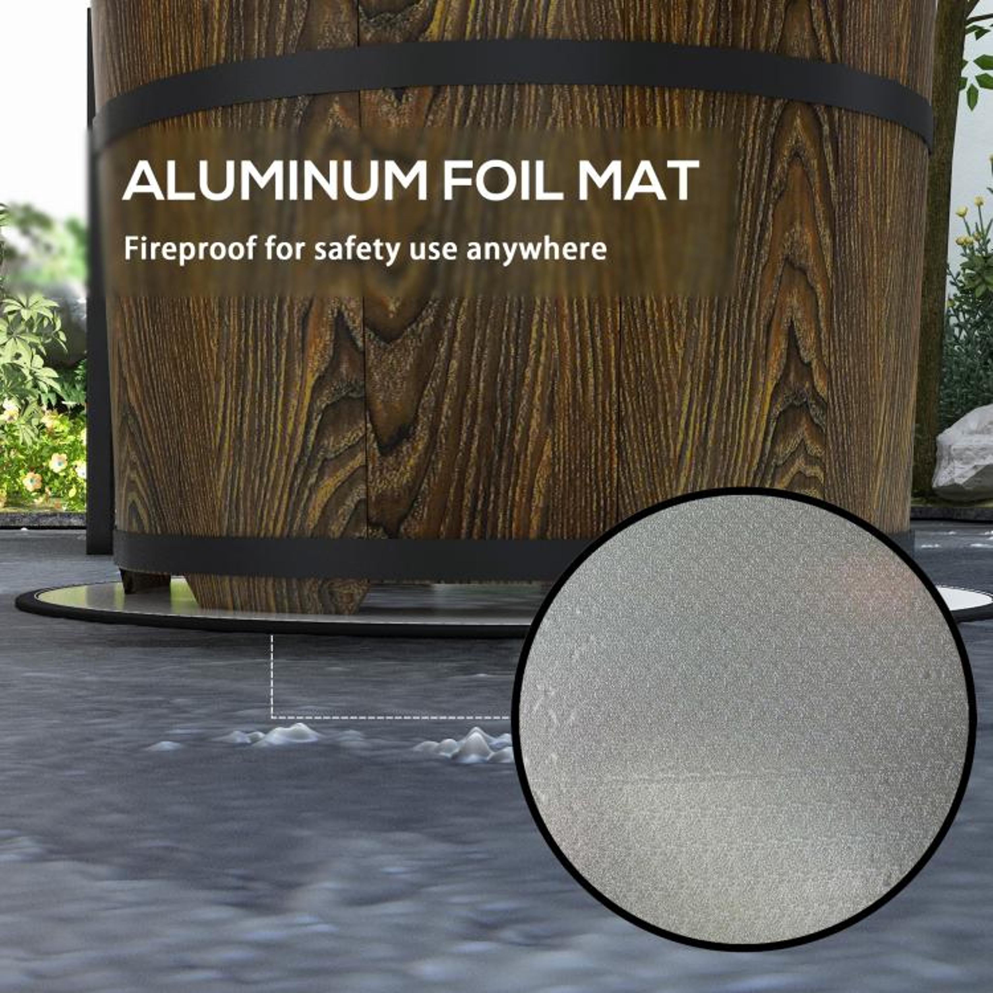 Smokeless Wood Burning Fire Pit With Fireproof Mat For Patio And Camping 4