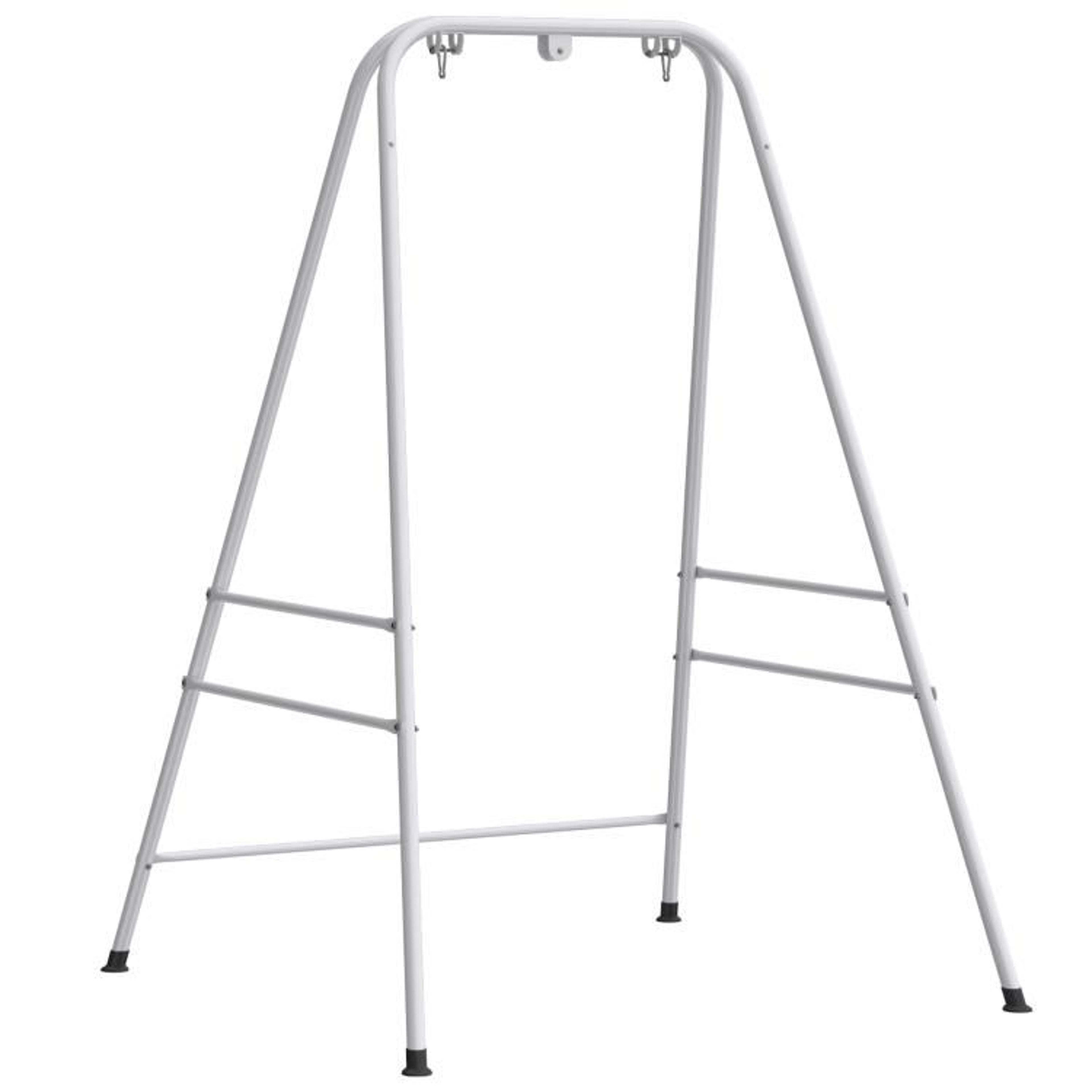 hammock chair stand with anti-slip foot pads for indoor and outdoor use  white