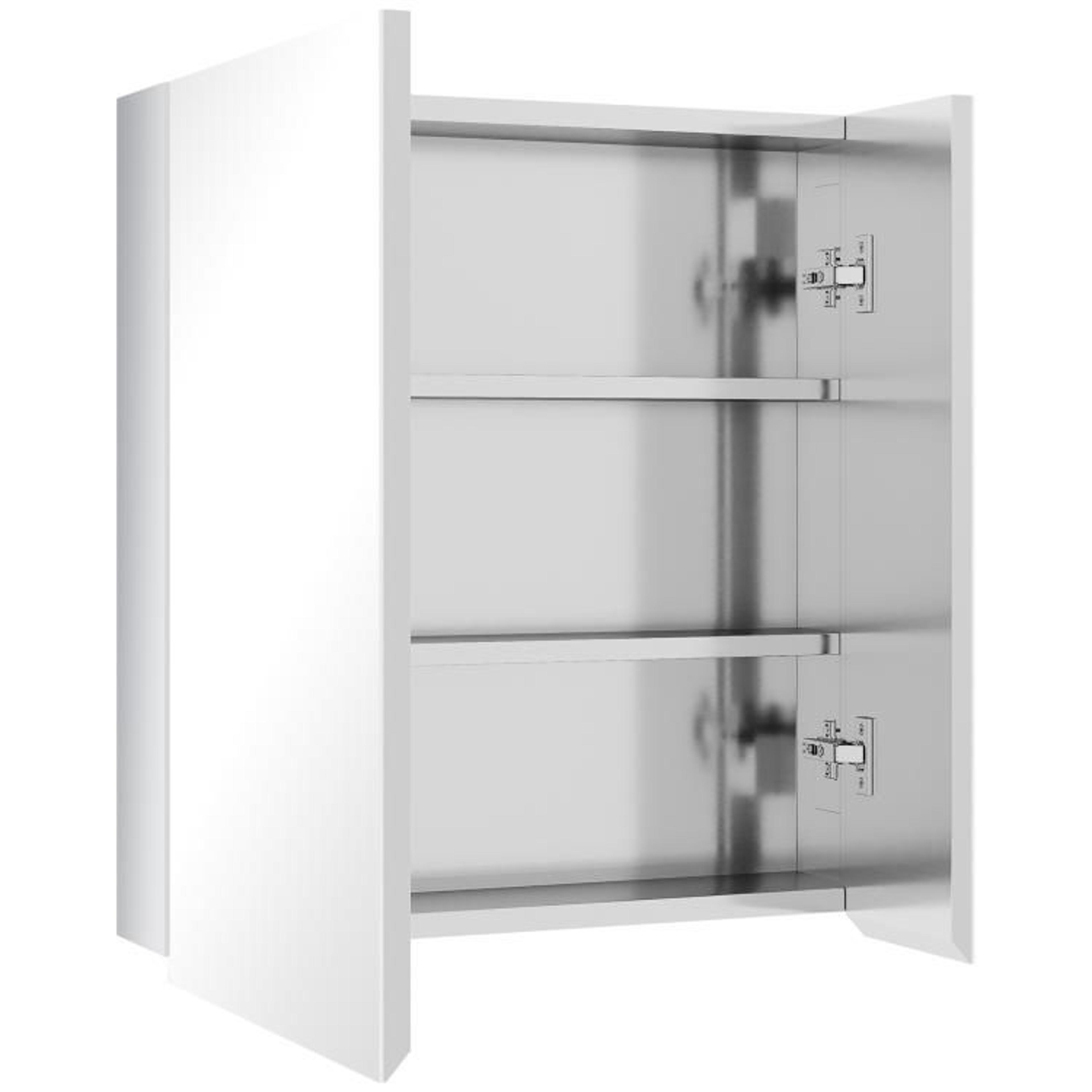 Wall Mounted Bathroom Medicine Cabinet With Mirror And Stainless Steel Shelves 1