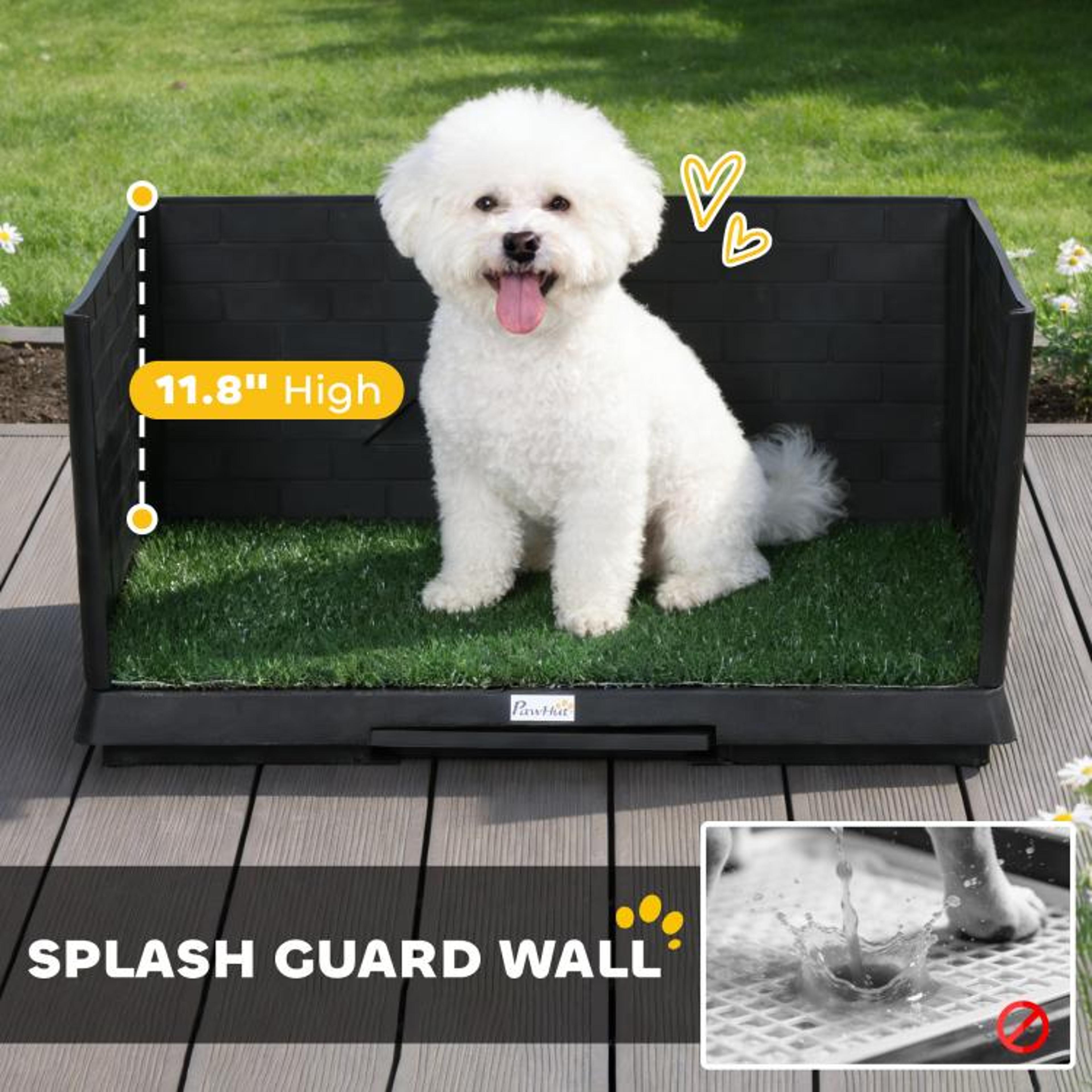 Dog Grass Potty Pad With High Walls And SlideOut Tray For Indoor Training 6