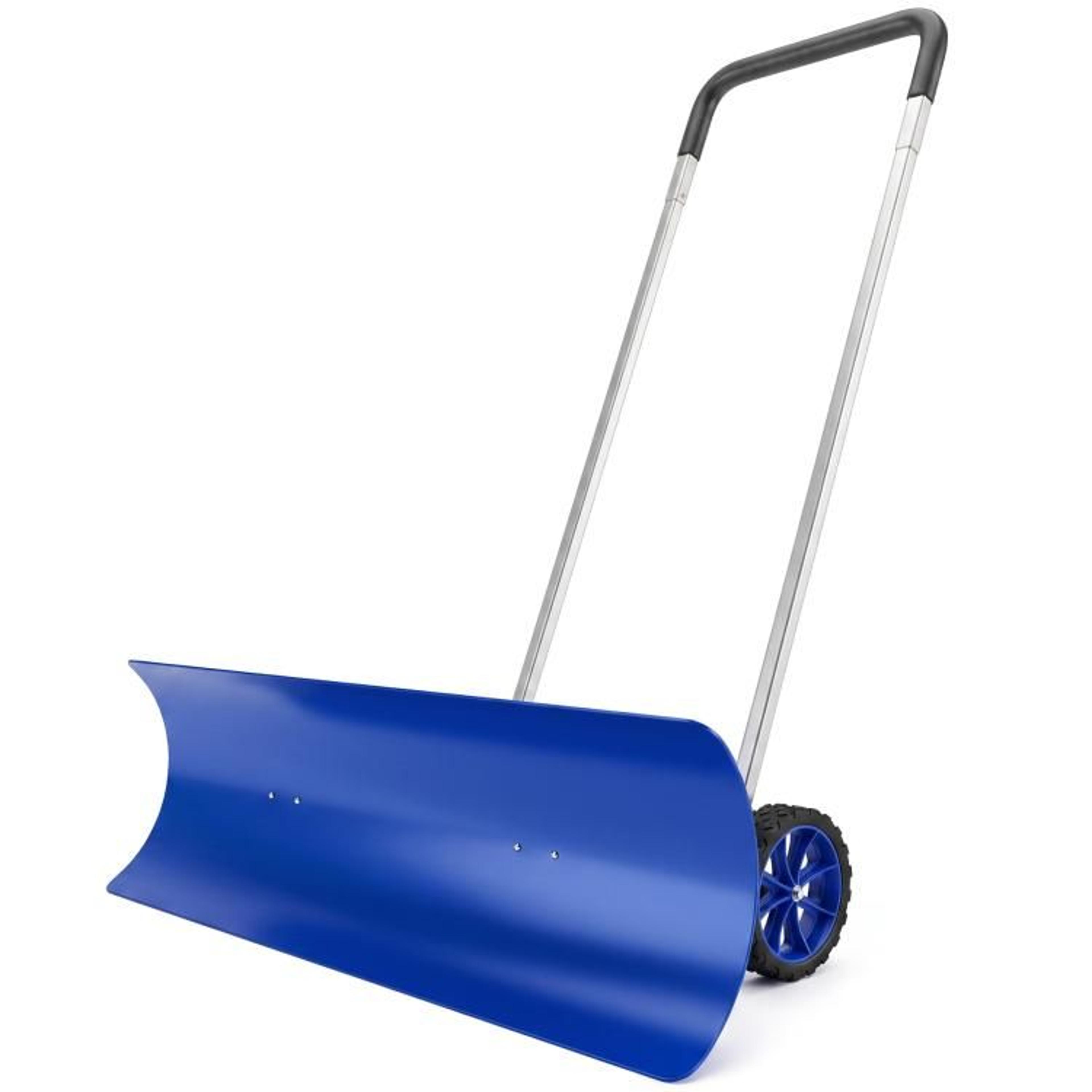 37Inch Wide Snow Shovel With Wheels And Adjustable Ergonomic Handle 1