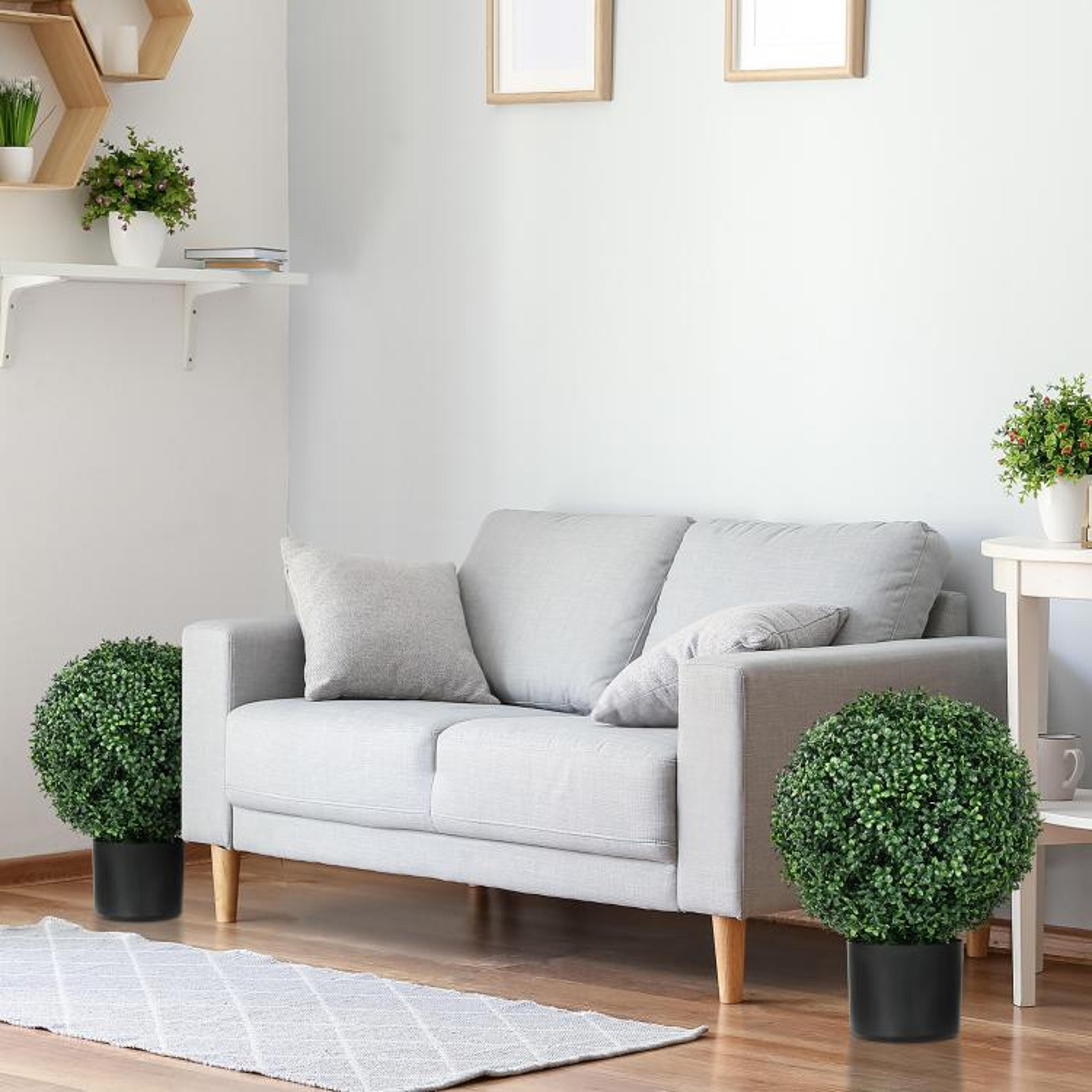 Artificial Boxwood Topiary Trees With Pots 6
