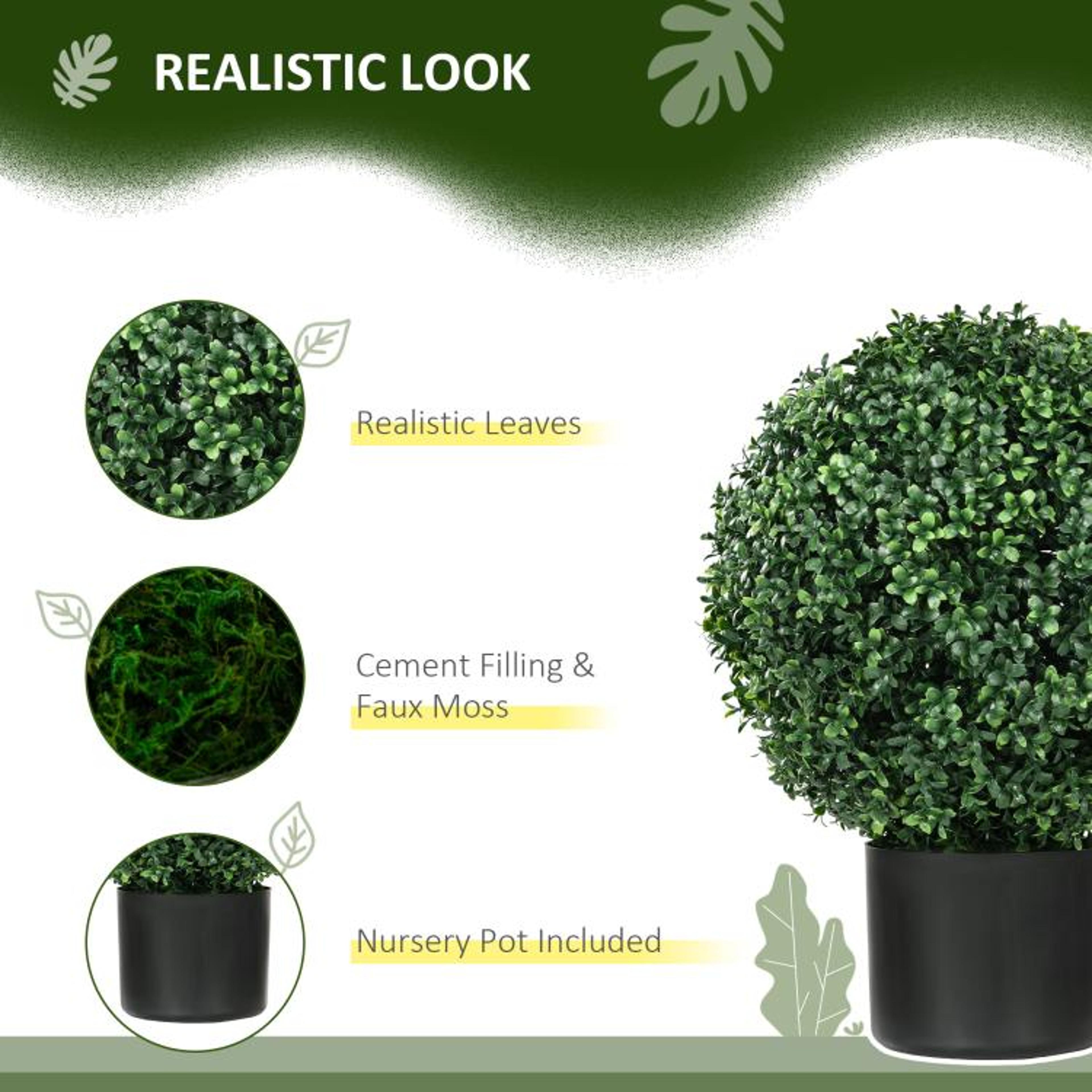 Artificial Boxwood Topiary Trees With Pots 5