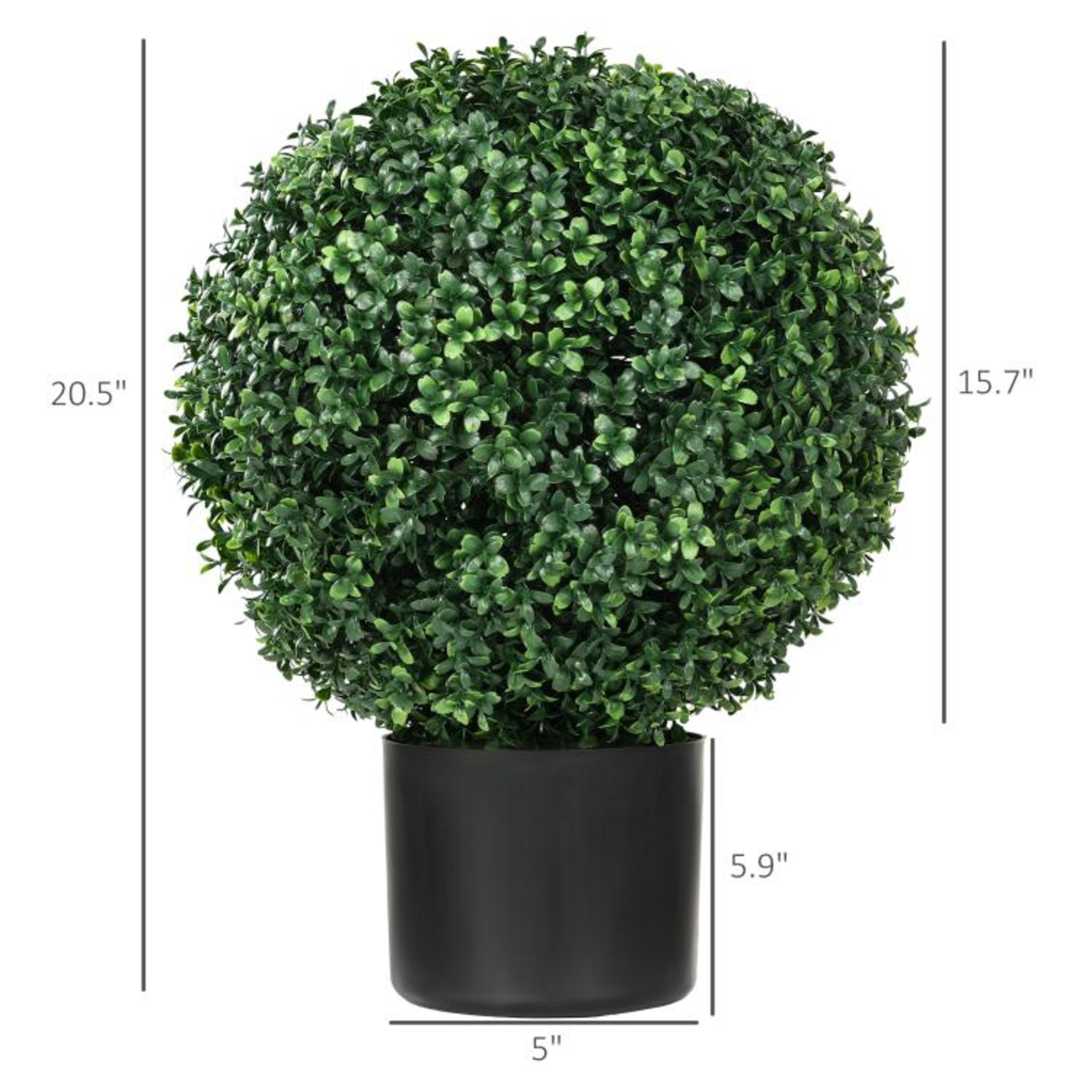 Artificial Boxwood Topiary Trees With Pots 4