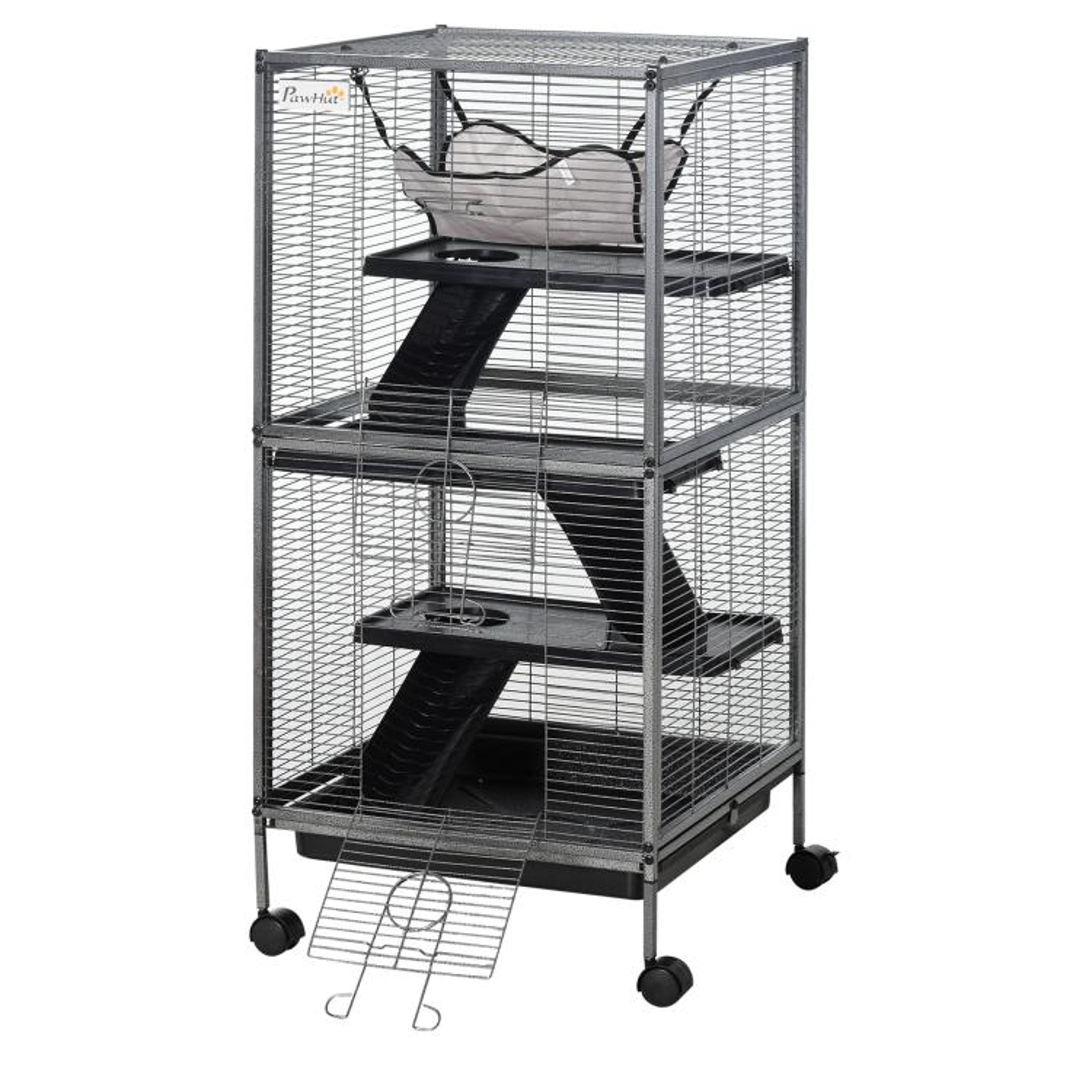 Rolling Ferret Cage With Hammock And 4Tier Small Animal Habitat 1