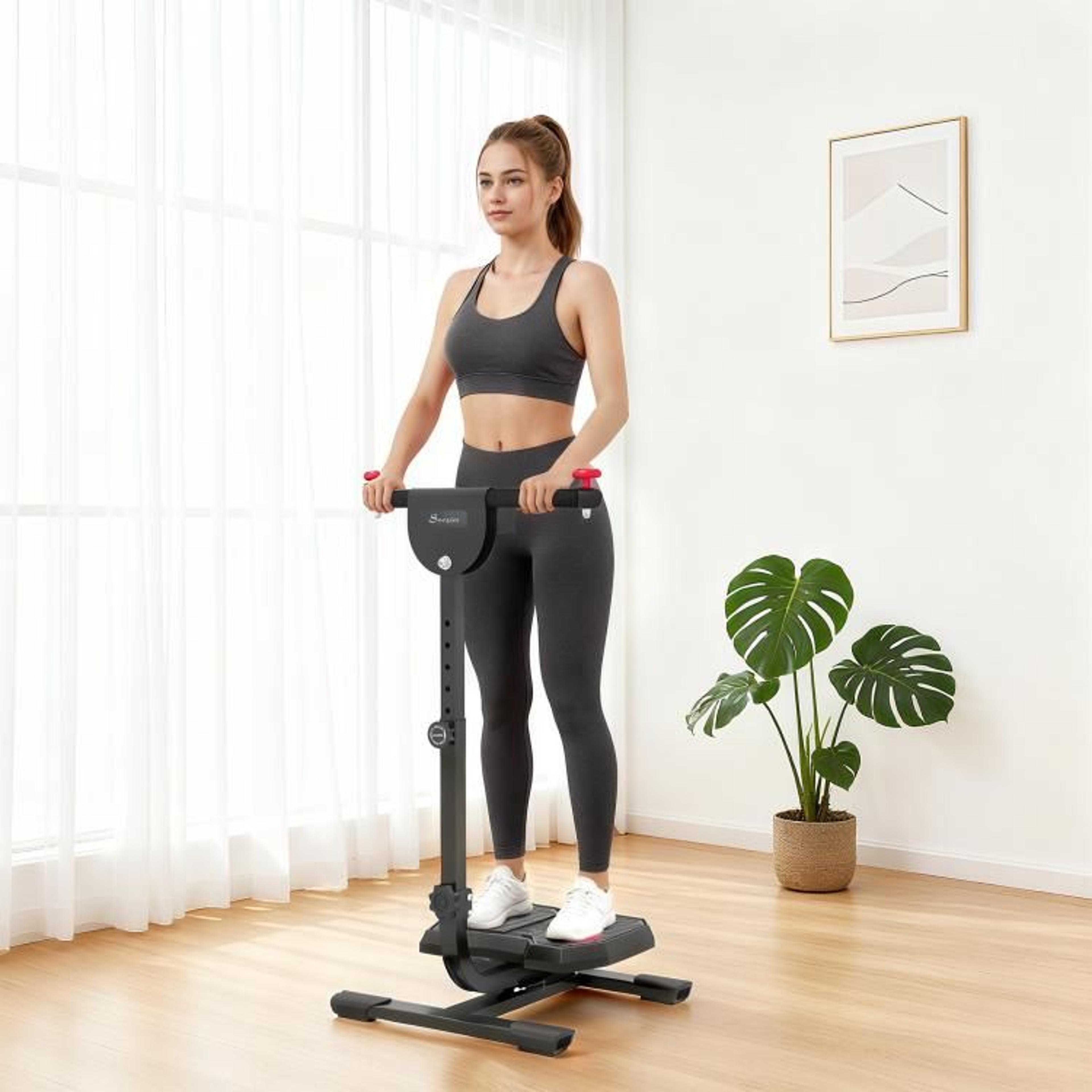 Foldable Ab Twister Board With LCD Monitor And Adjustable Handle 3