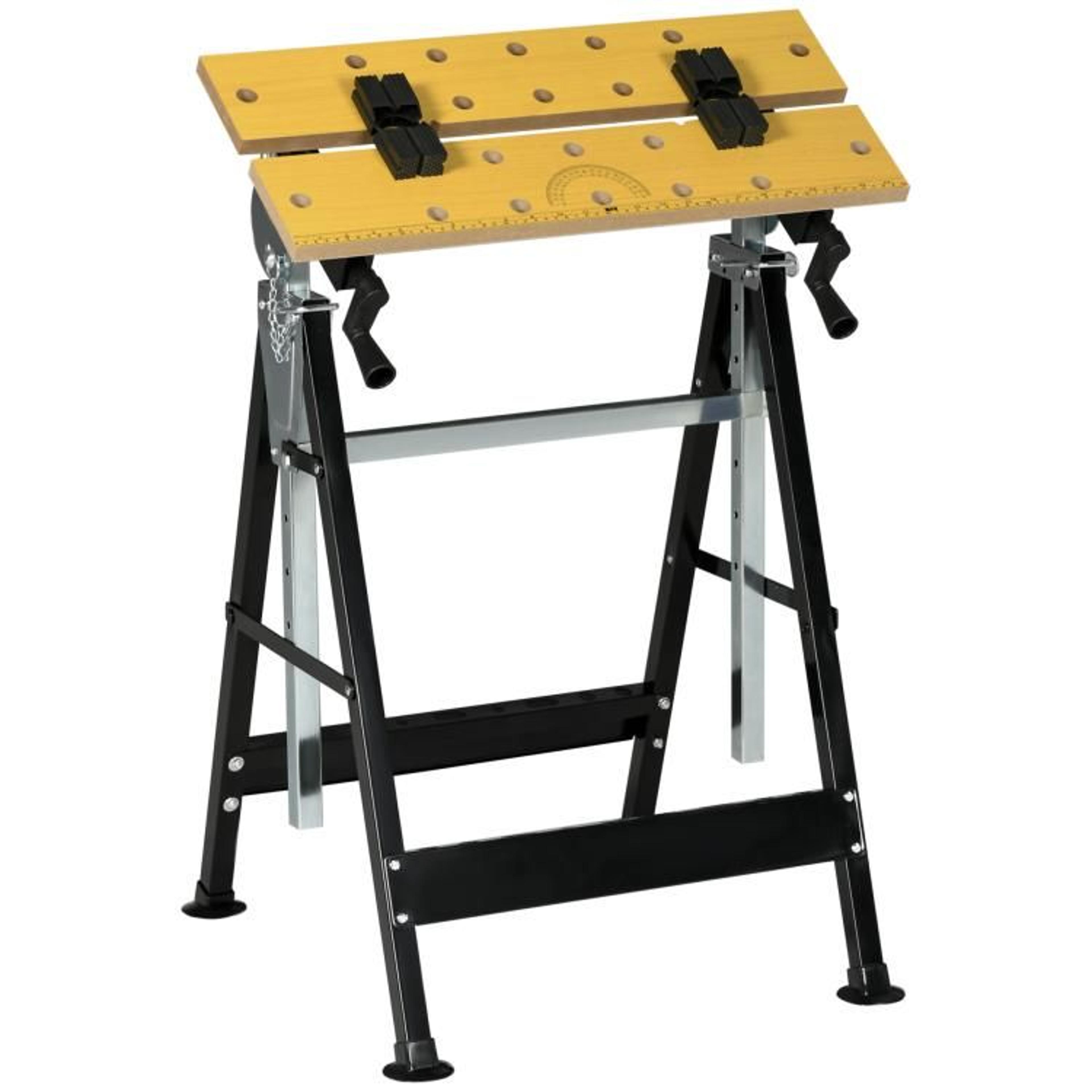 Adjustable Workbench Tool Stand With 220 Lb Capacity And Clamping Table 5