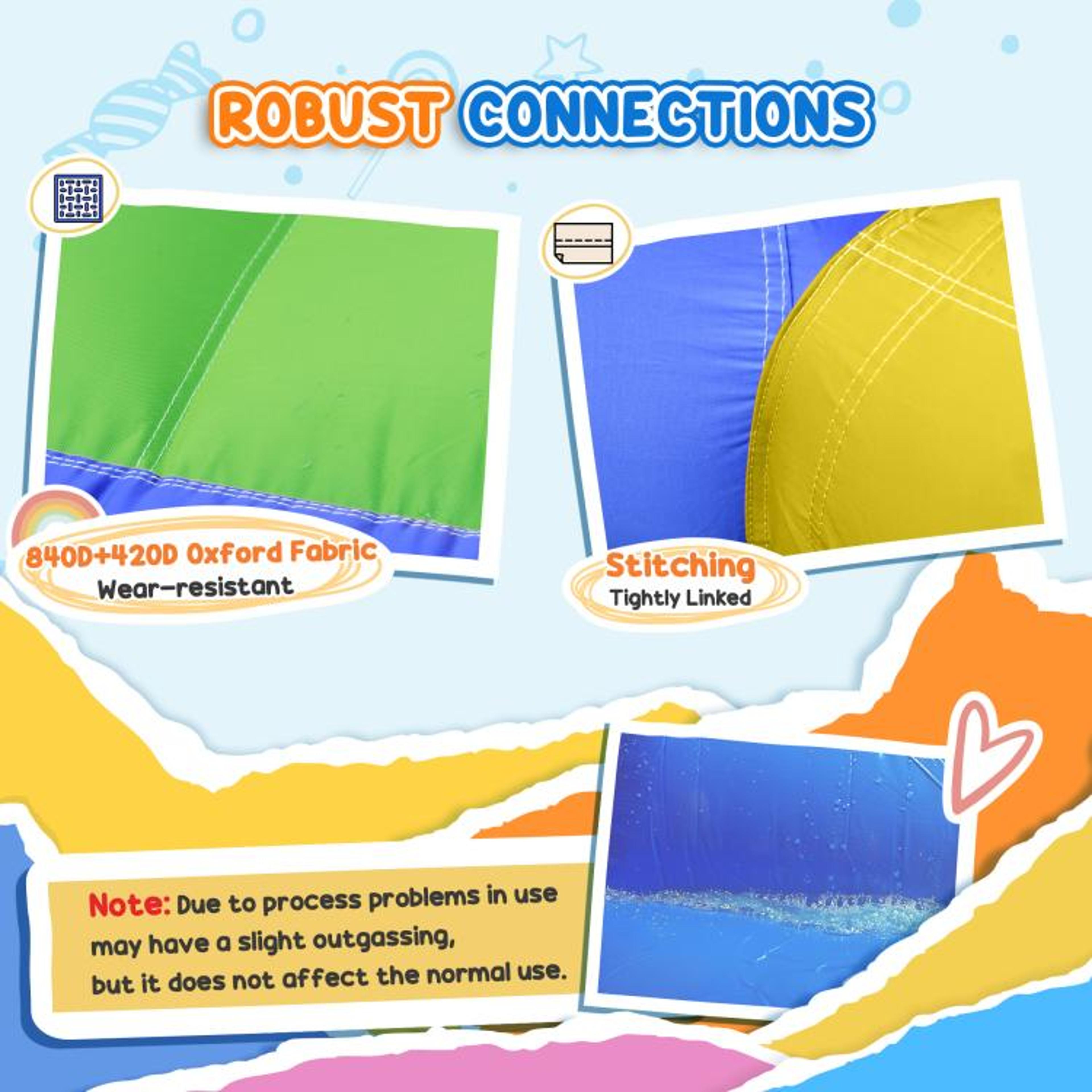 6in1 Inflatable Water Slide For Kids With Splash Pool And Climbing Wall 5
