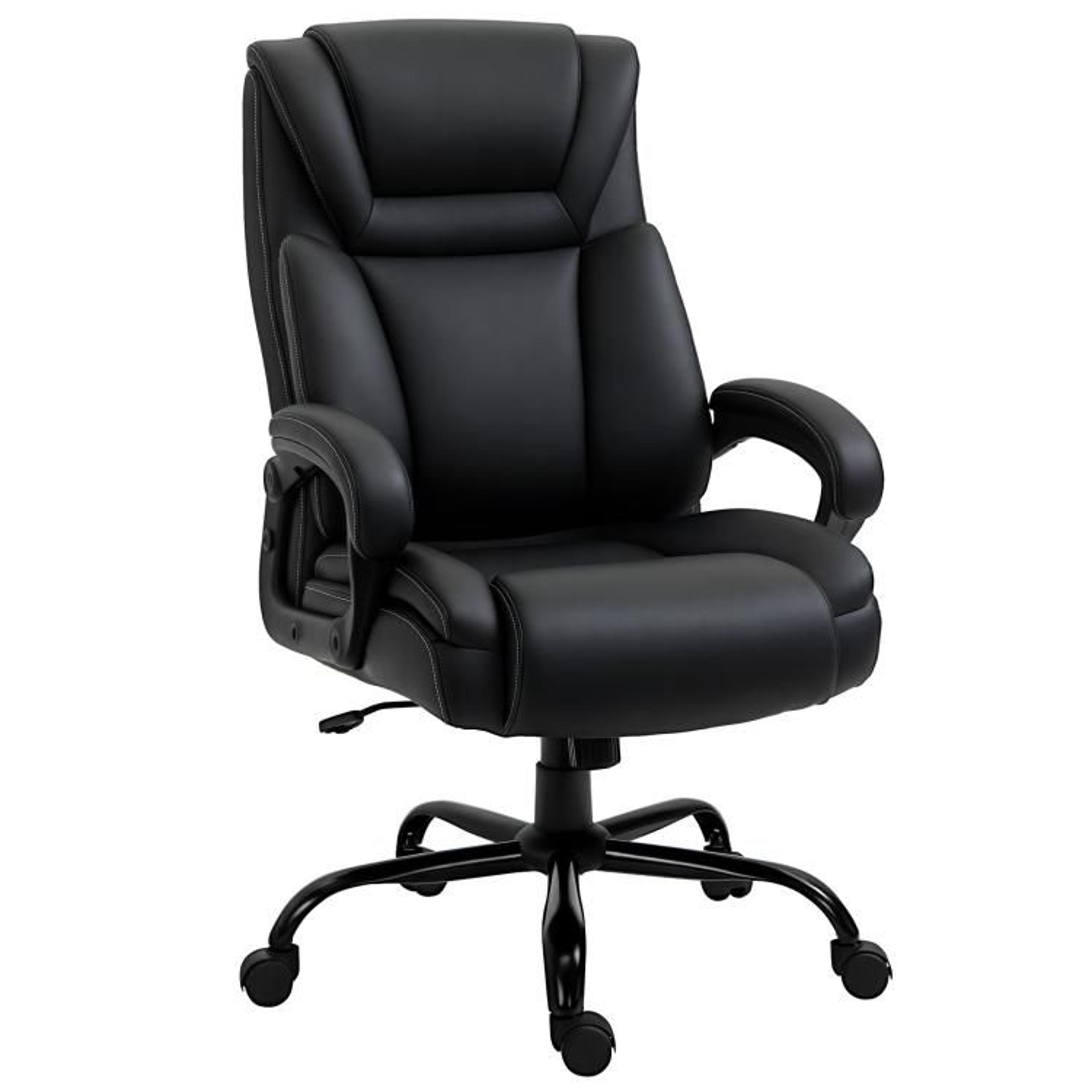 big and tall executive office chair with 400 lb capacity and adjustable height