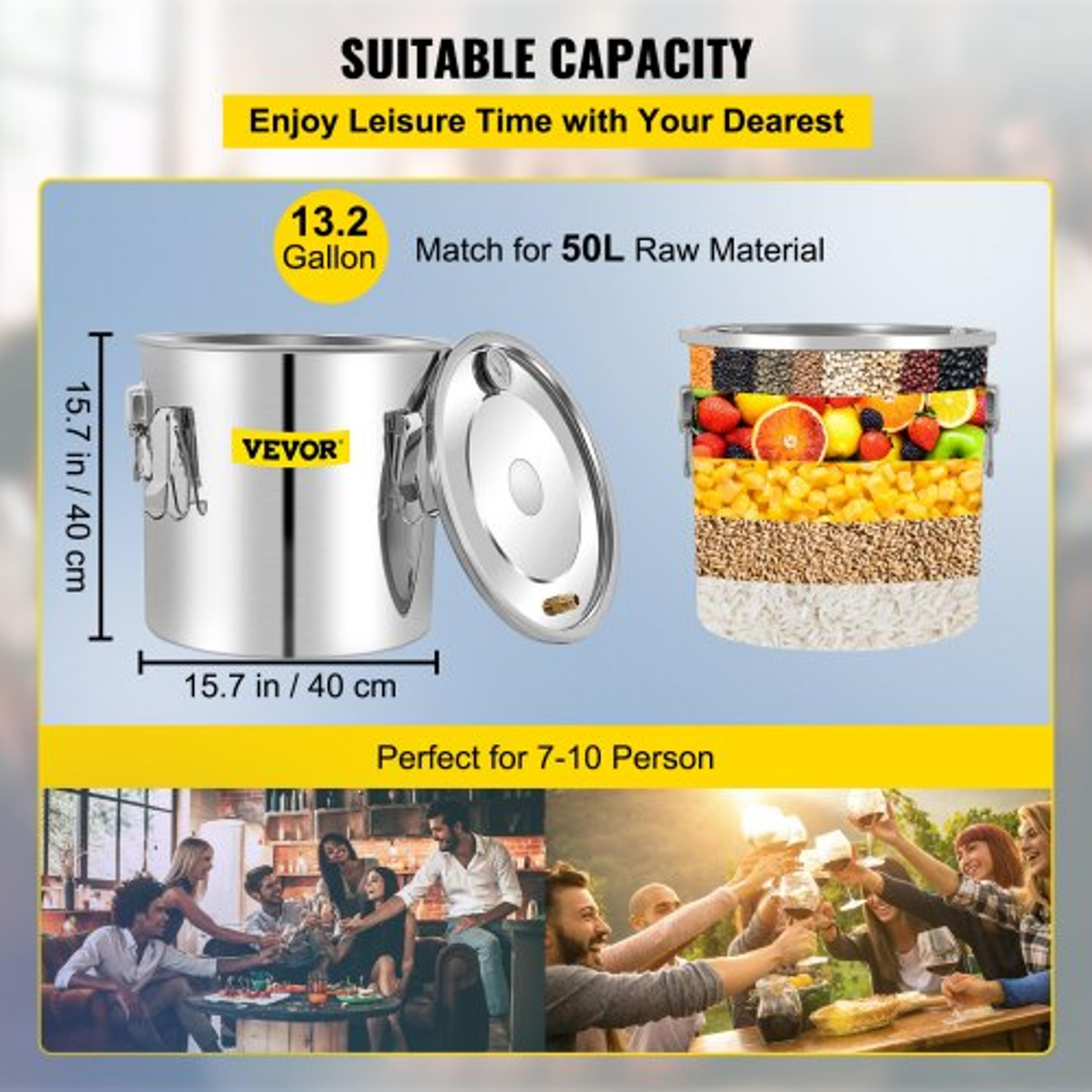 Stainless Steel Whiskey Making Kit For DIY Alcohol 132Gal Moonshine Still WWater Pump  Copper Conde 3