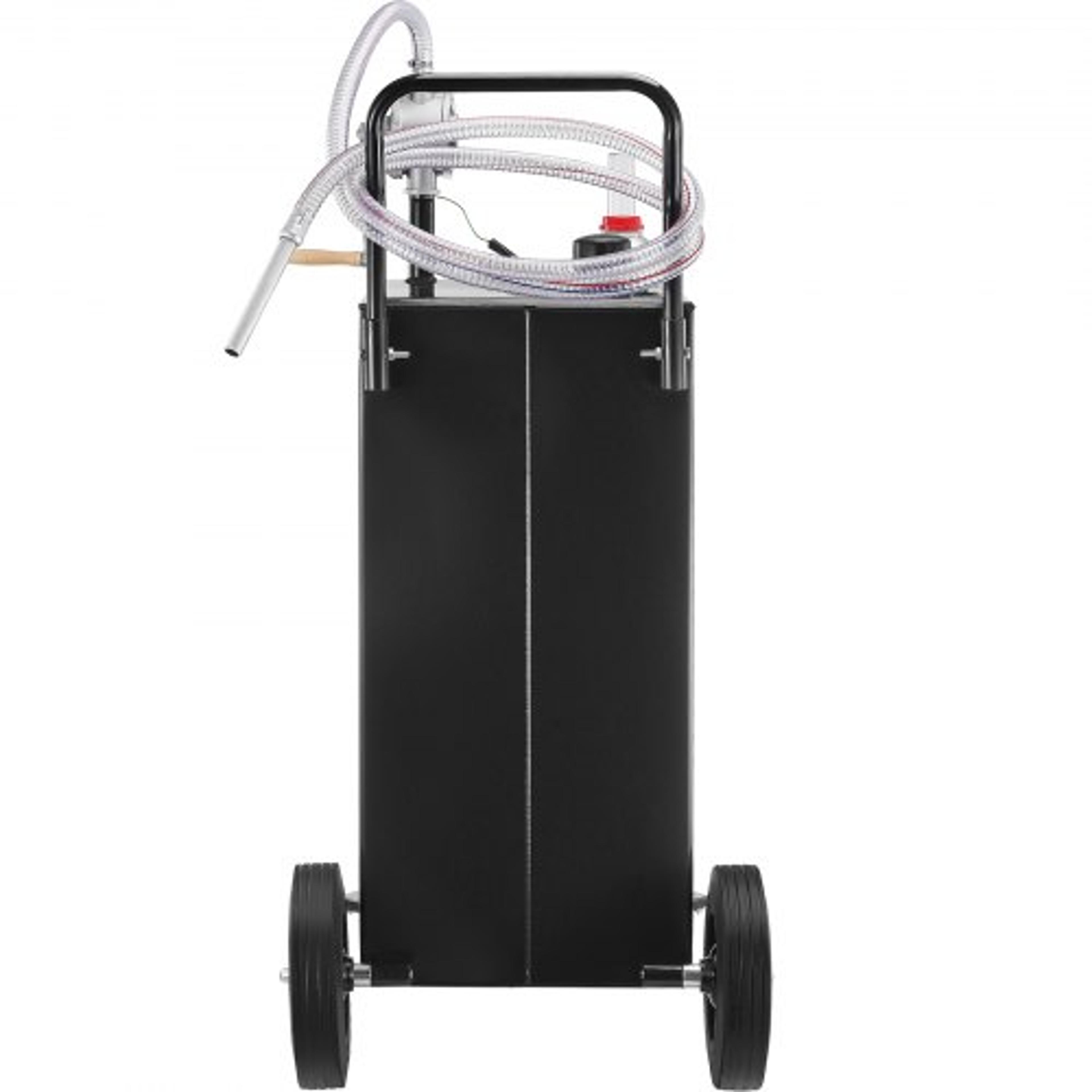 35Gallon Fuel Caddy HeavyDuty Gas Storage Tank W Manual Transfer Pump  4 Wheels Portable DieselGaso 10