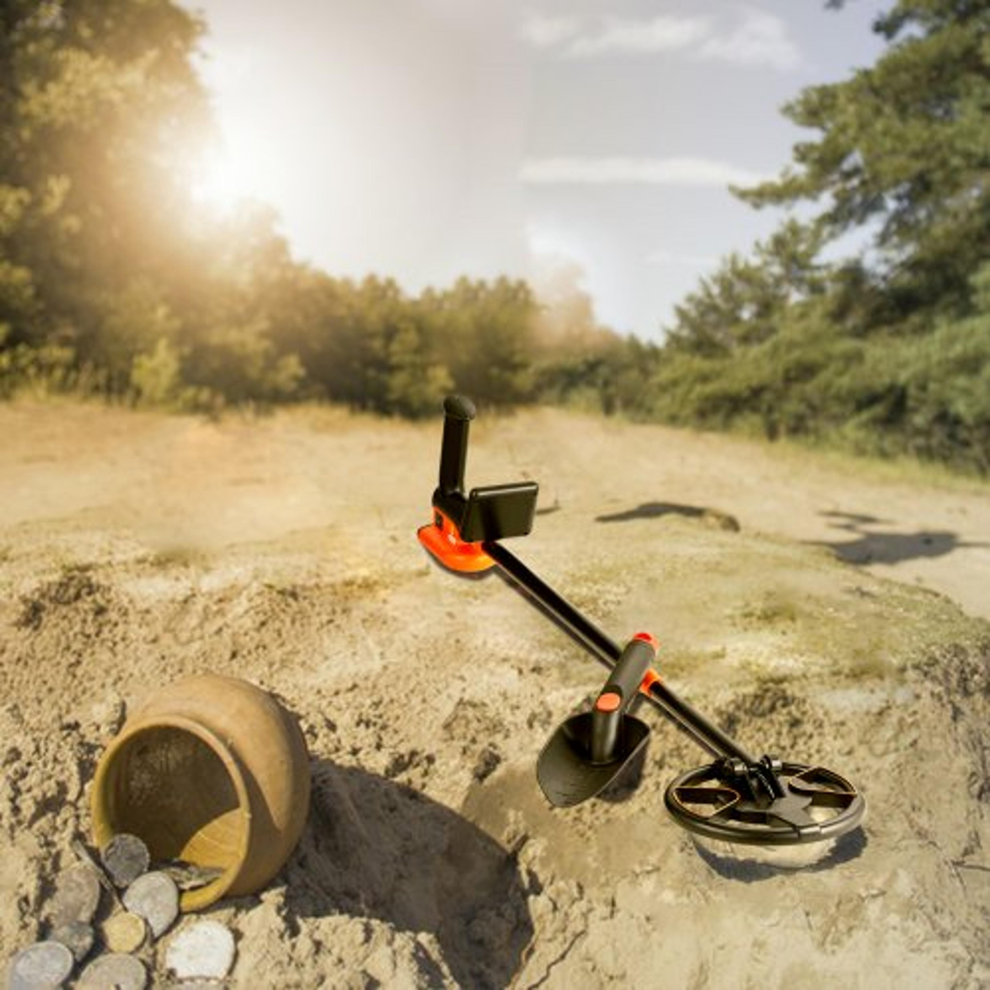 Junior Adventure Kids Metal Detector  Adjustable Waterproof Treasure Hunting Detector With LCD For  6