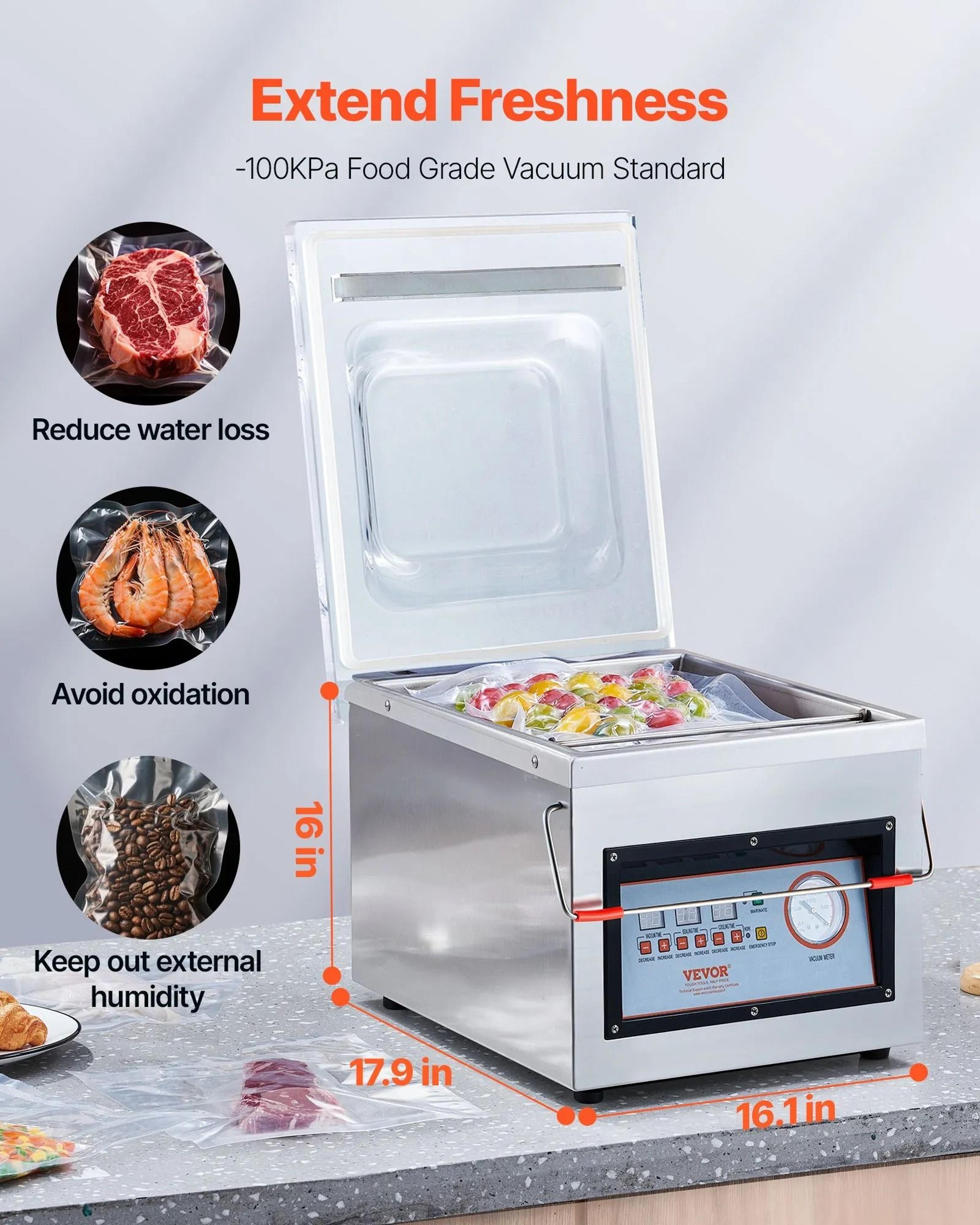 Chamber Vacuum Sealer Compact Food Packing Machine For Meats Marinades And Wet Foods Professional V 5