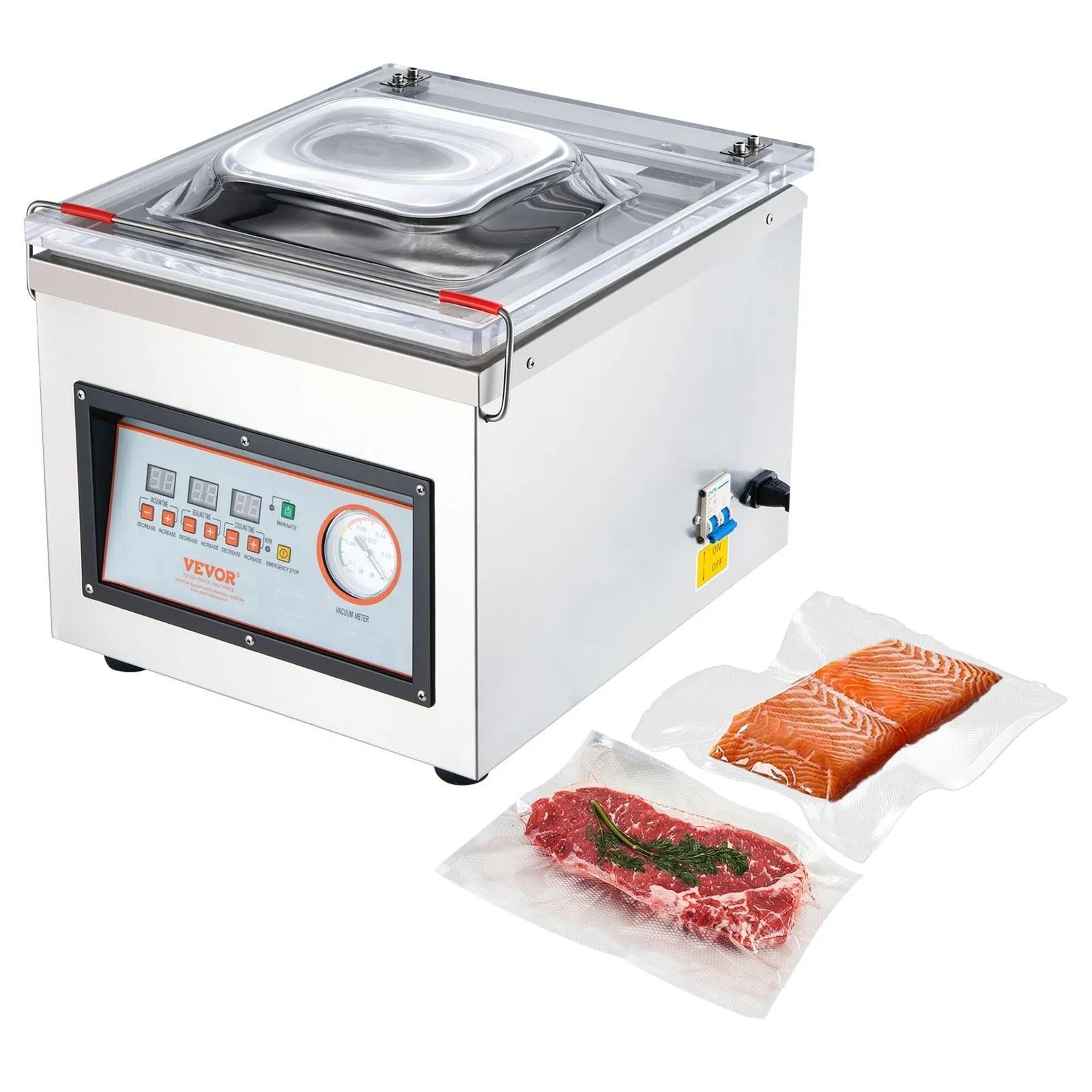 chamber vacuum sealer, compact food packing machine for meats, marinades and wet foods, professional vacuum sealer