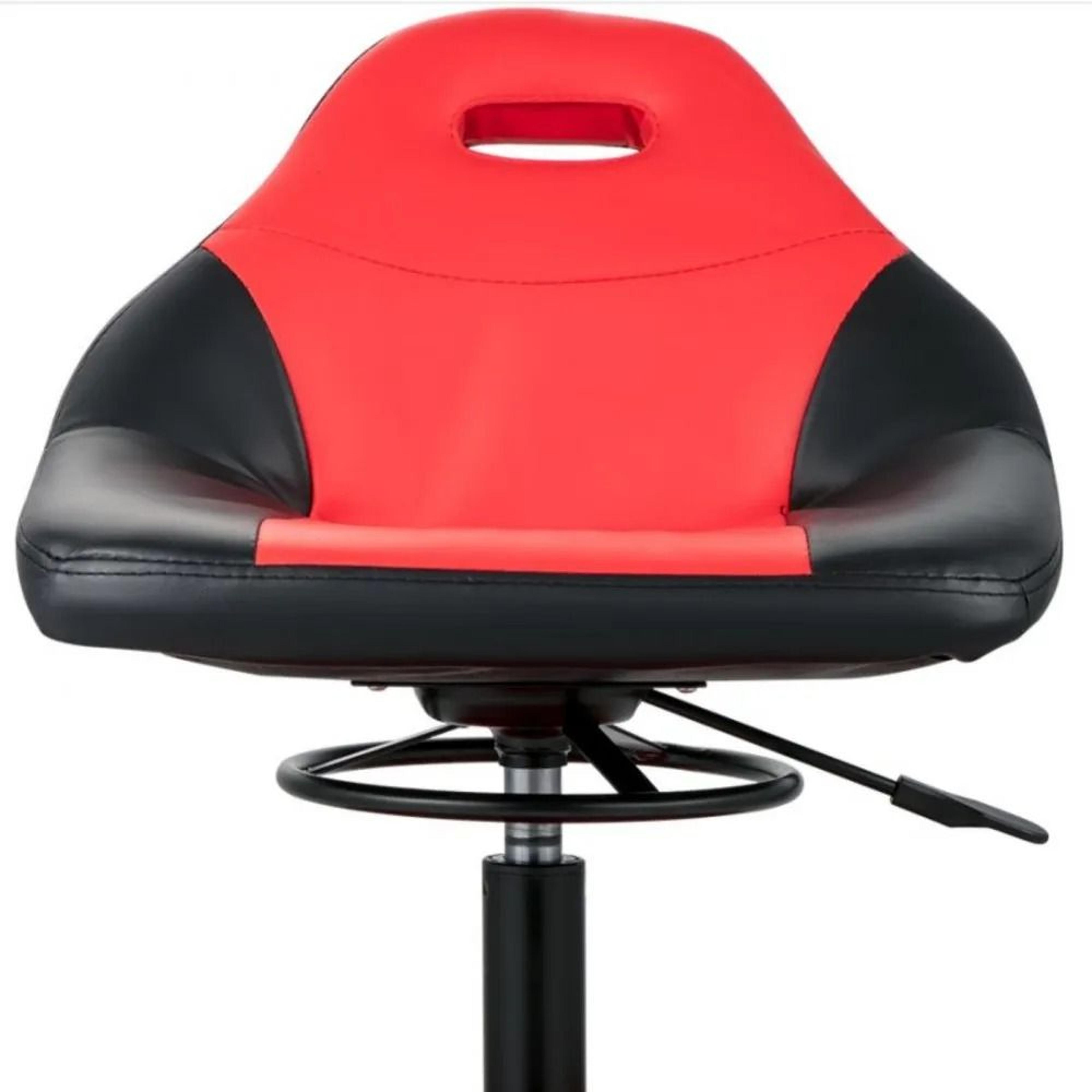 mobile mechanic garage stool, height adjustable, 300lbs capacity rolling gear seat with tool tray and casters