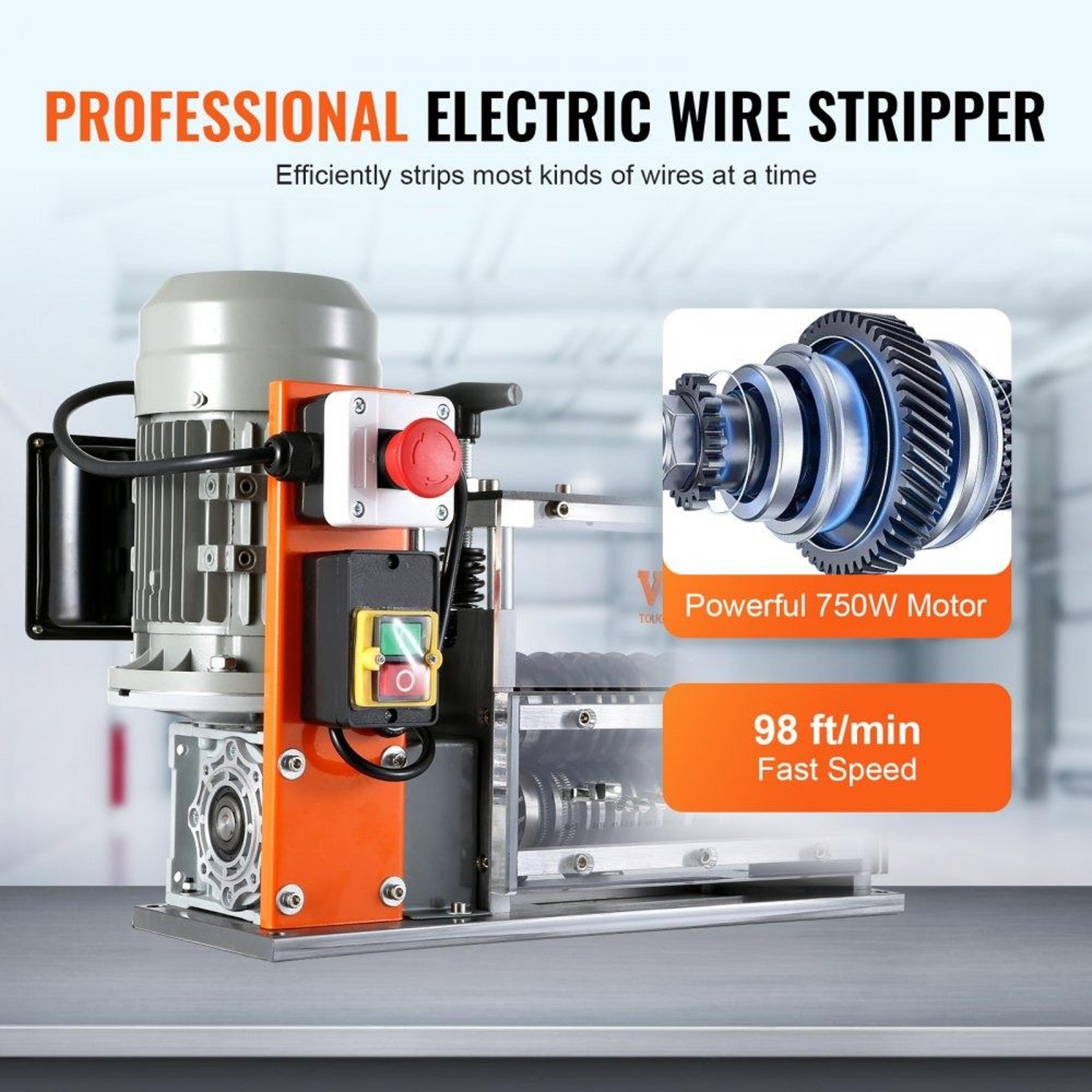Electric Wire Stripping Machine Automatic Cable Stripper Wire Peeler Copper Recycling Tool 1