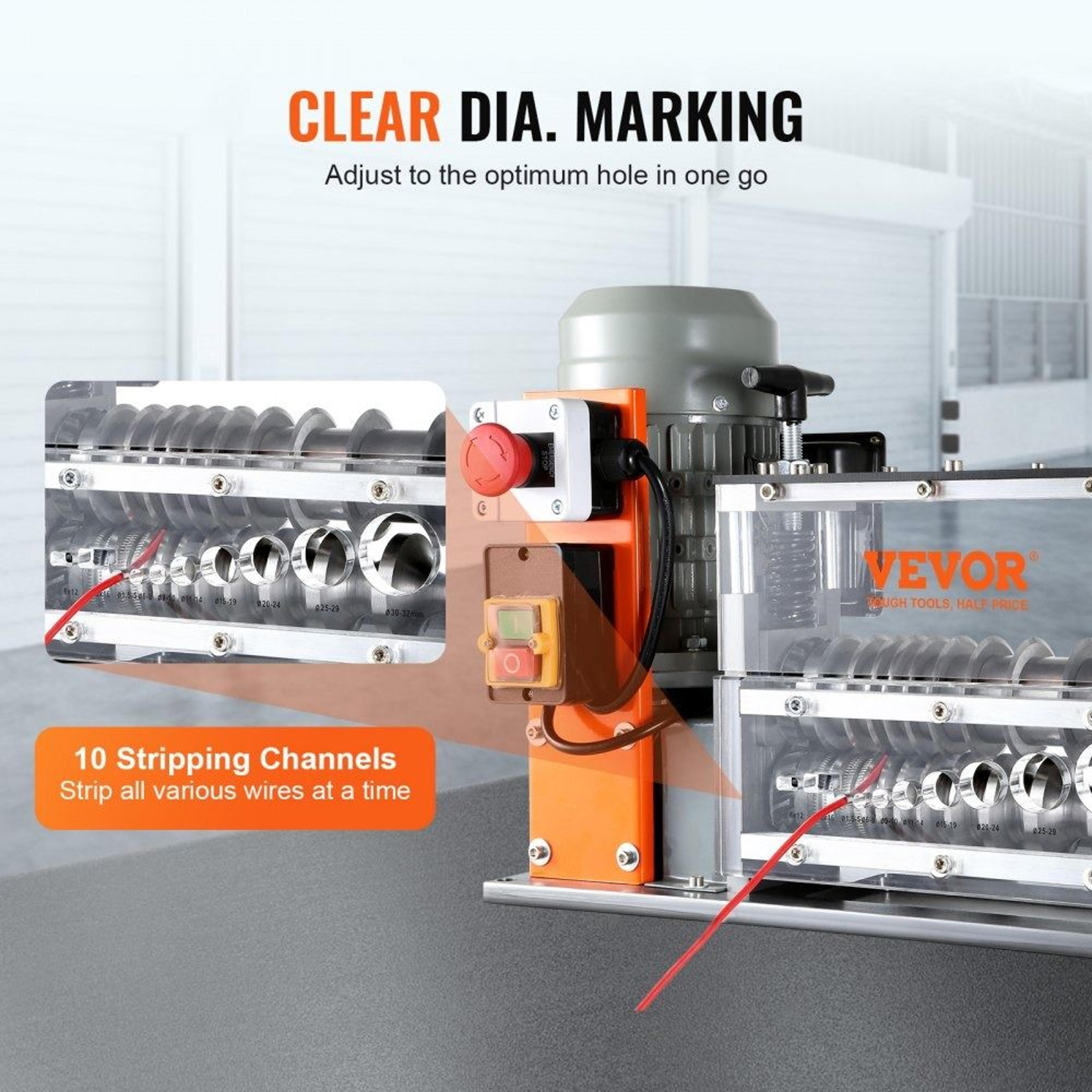 Electric Wire Stripping Machine Automatic Cable Stripper Wire Peeler Copper Recycling Tool 3