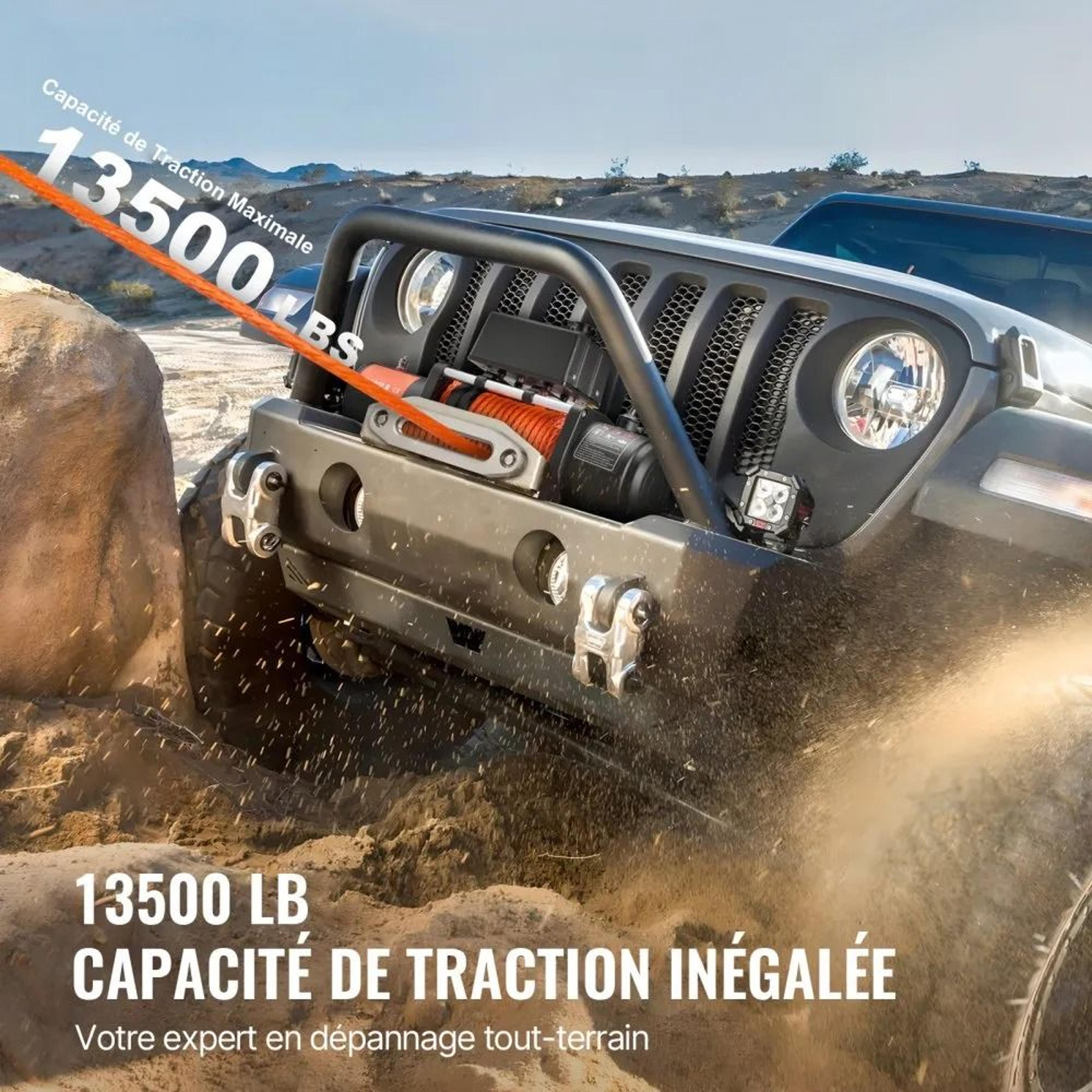 Electric Winch For Truck Synthetic Rope Wireless And Wired Control Heavy Duty For OffRoad SUV Jeep  3