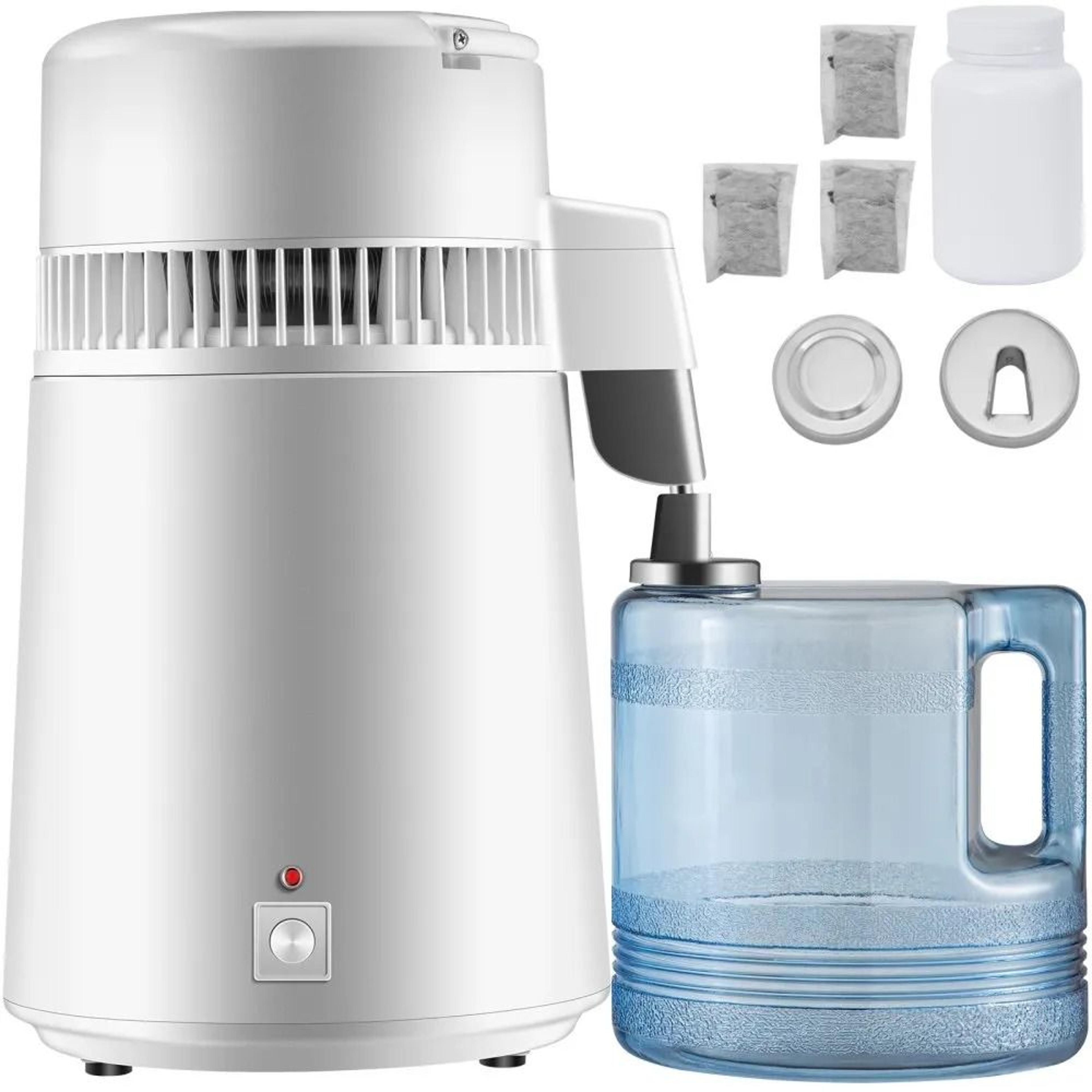 bpa free pure water distiller, home purifier filter, fully upgraded with handle, perfect for daily use