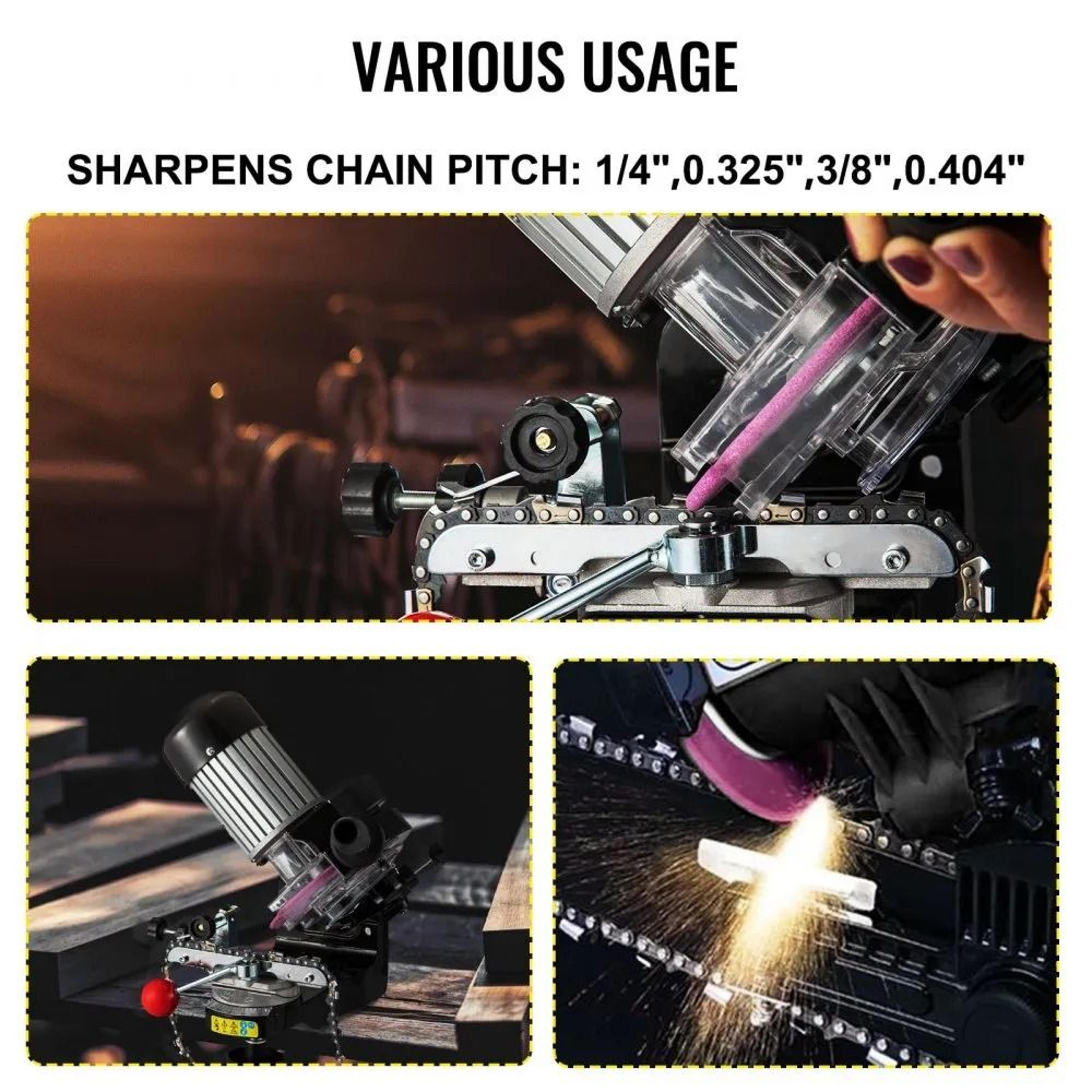 Professional Electric Chainsaw Blade Sharpener Chain Grinder Adjustable MultiAngle Tool 2