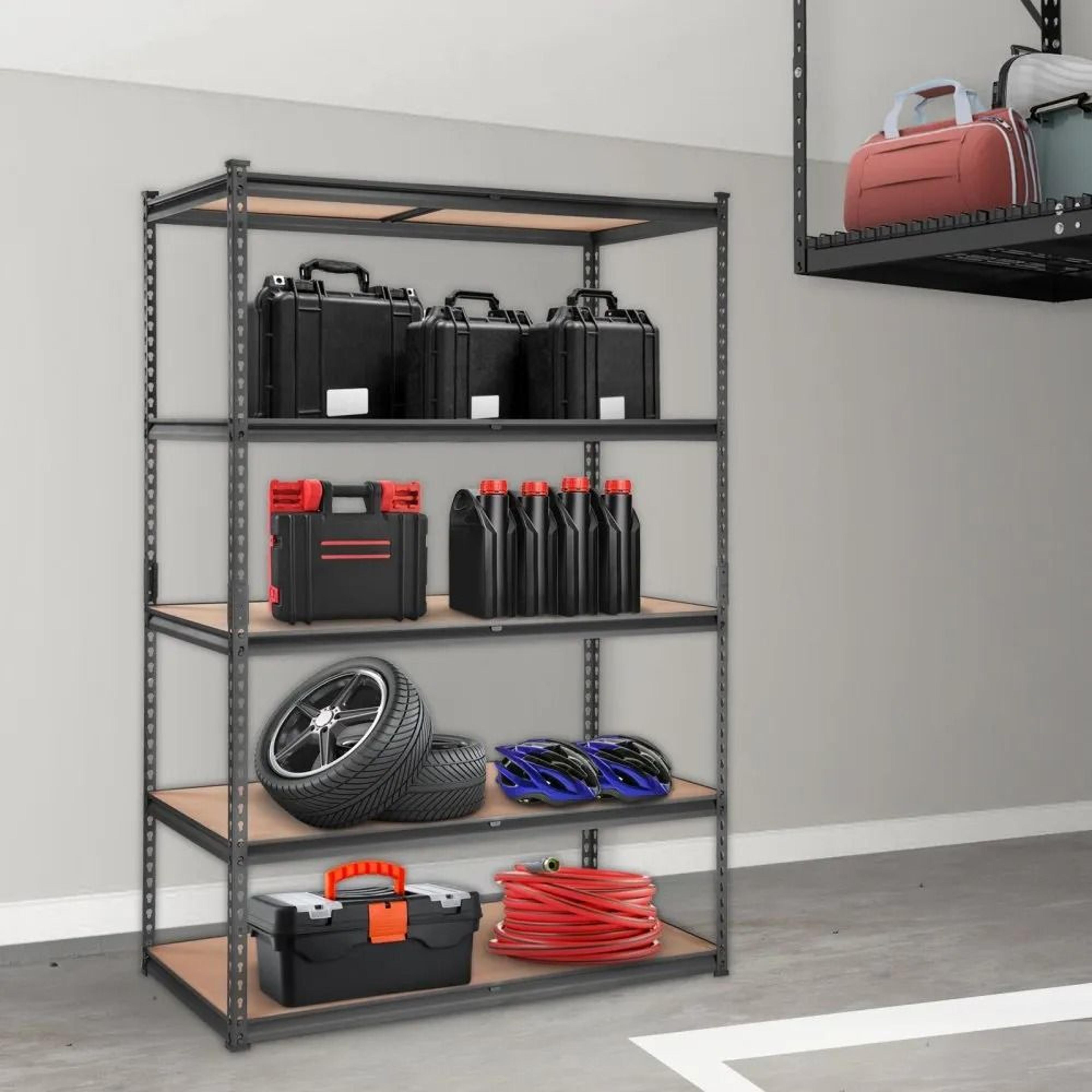 Heavy Duty Garage Shelves Storage Shelving Unit Tier Adjustable Metal Organizer Utility Rack High L 6