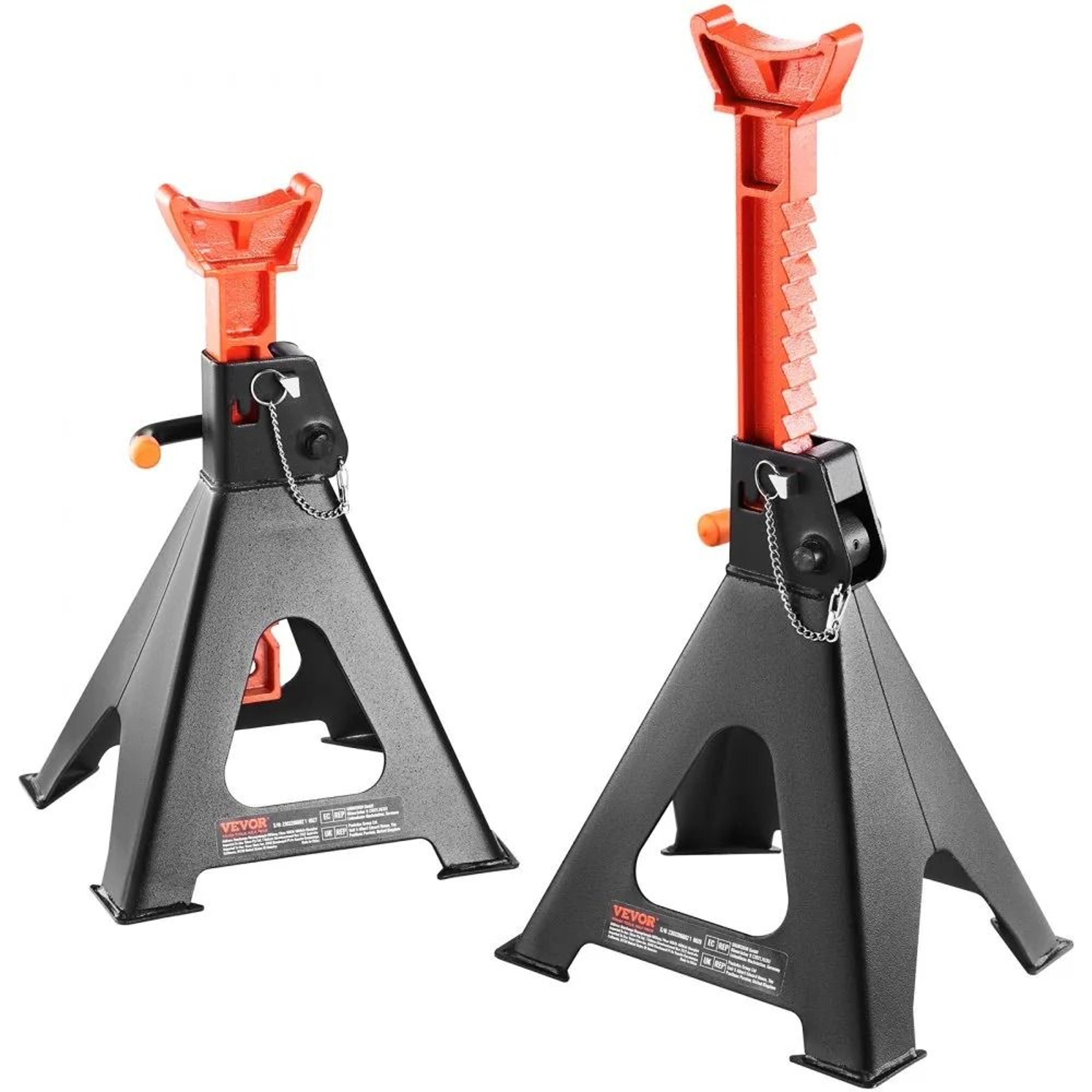 jack stands, double locking car jack stands, adjustable height for suv, truck, utv, atv, garage and workshop use