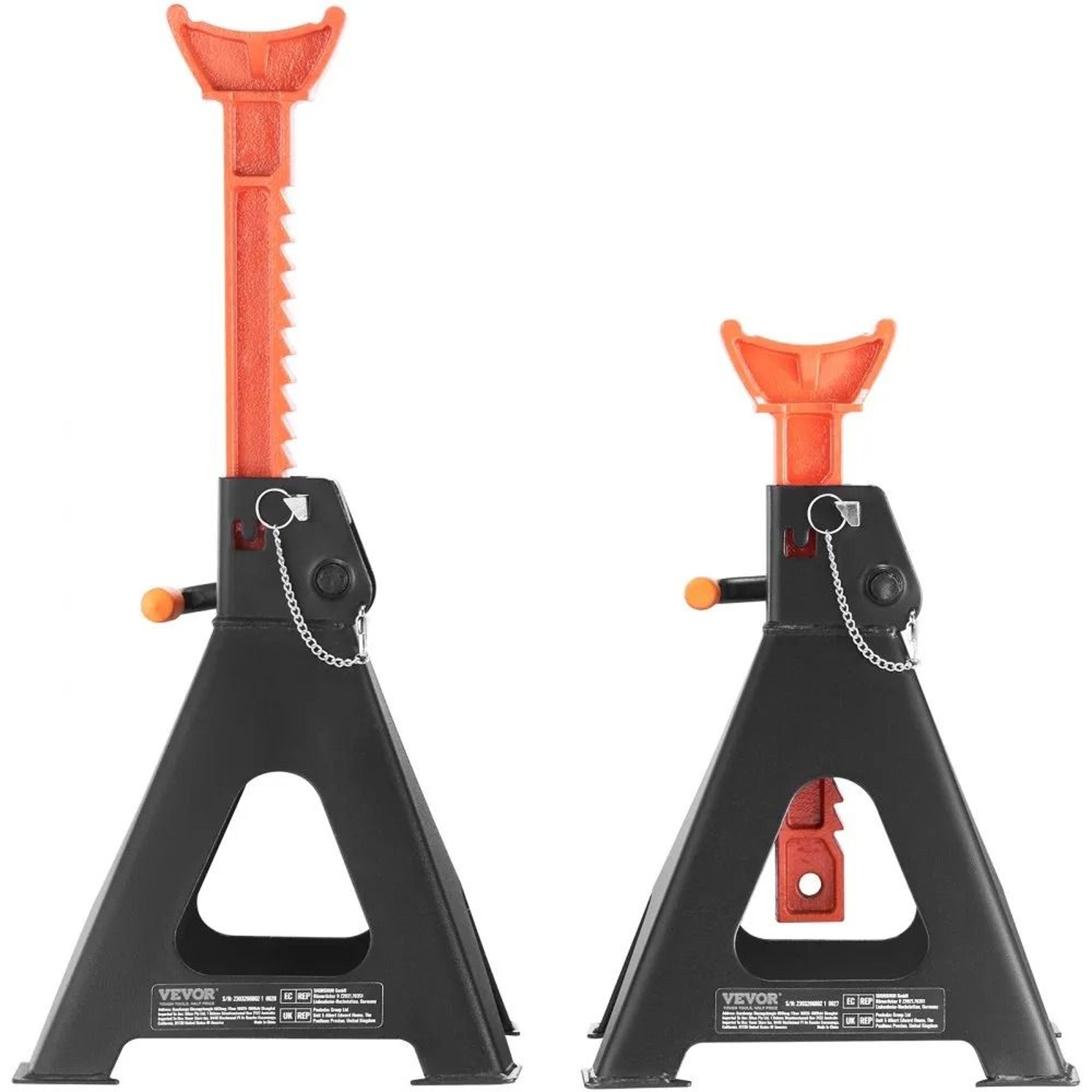 Jack Stands Double Locking Car Jack Stands Adjustable Height For SUV Truck UTV ATV Garage And Works 9
