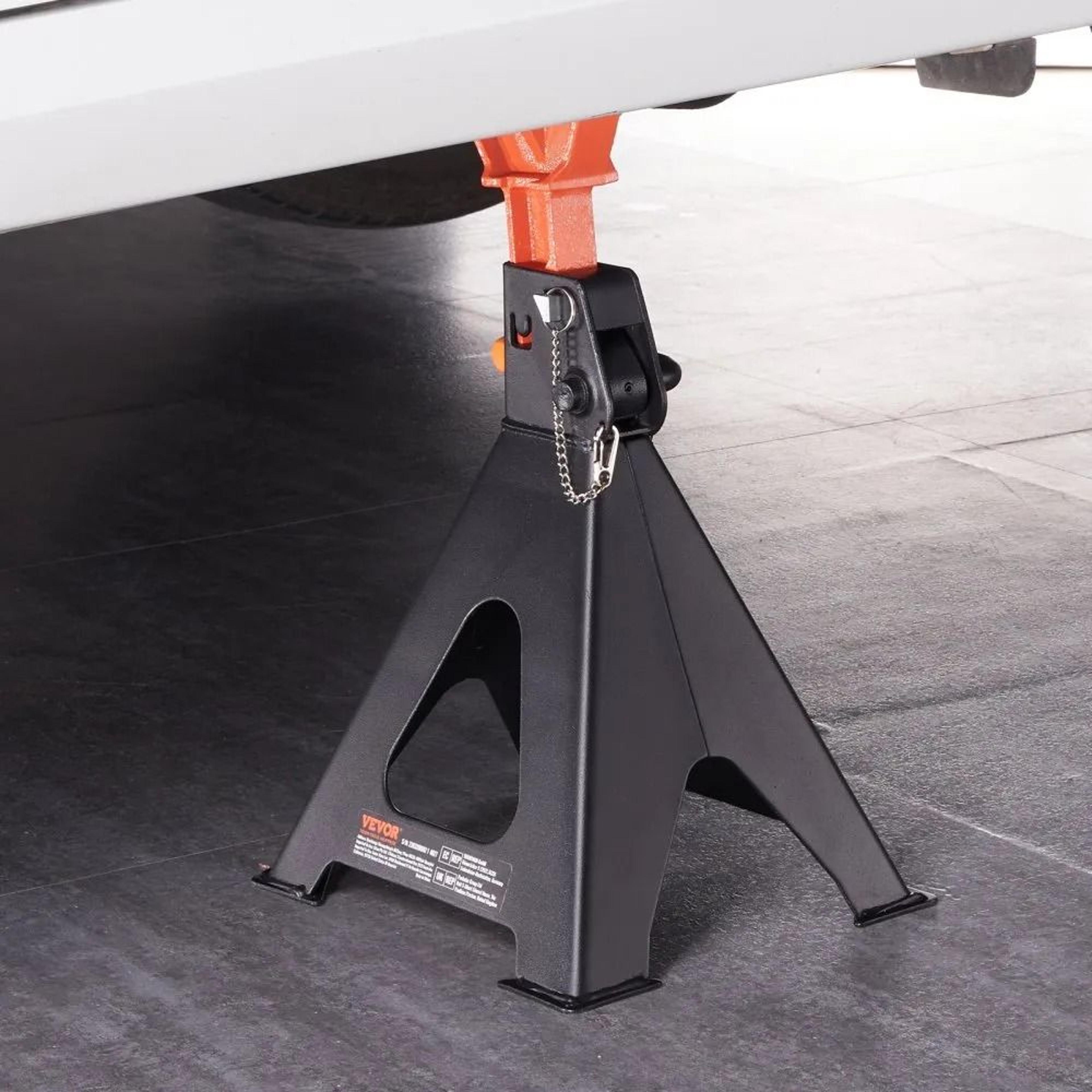 Jack Stands Double Locking Car Jack Stands Adjustable Height For SUV Truck UTV ATV Garage And Works 6