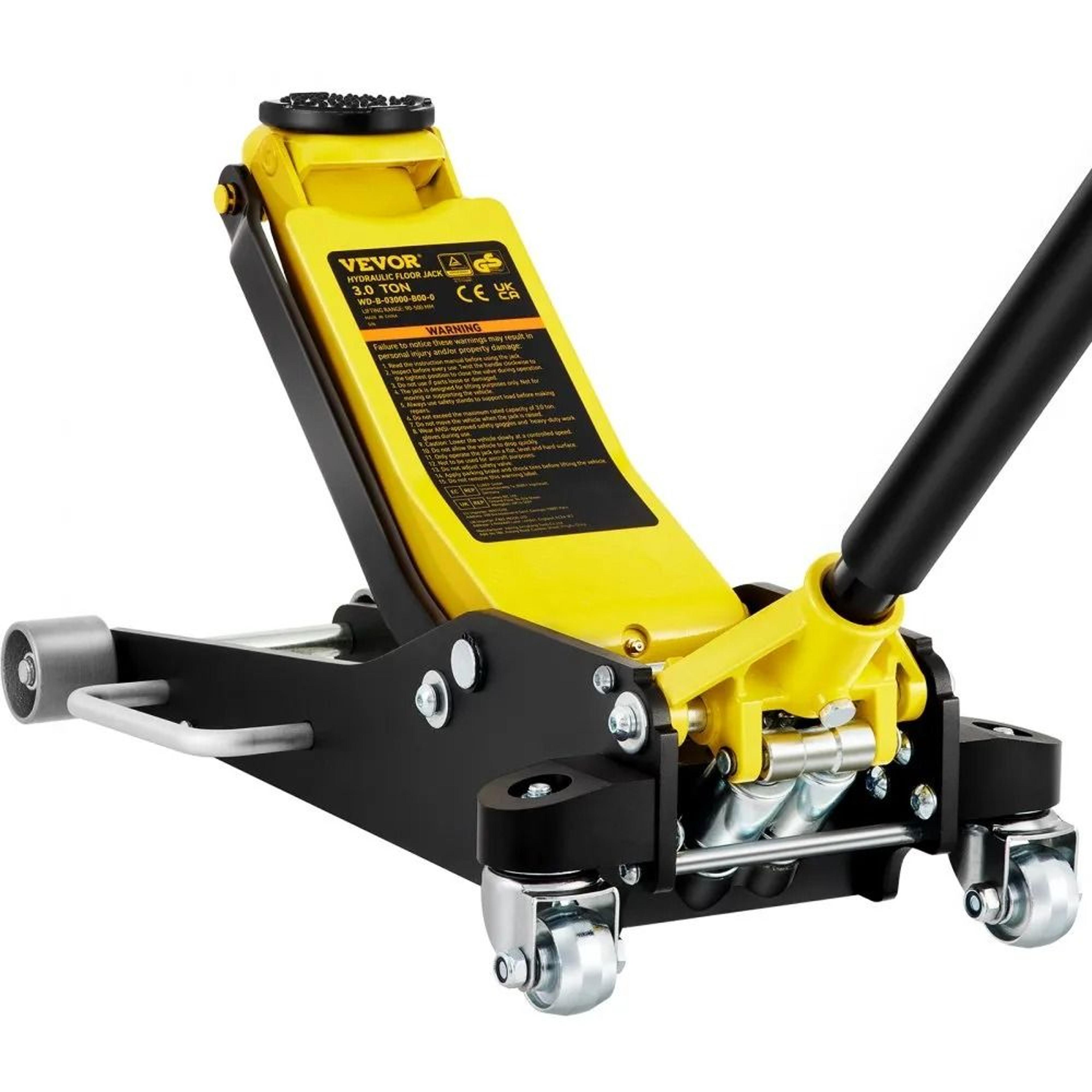 aluminum steel ton racing floor jack, low profile jack, dual pump car auto lift