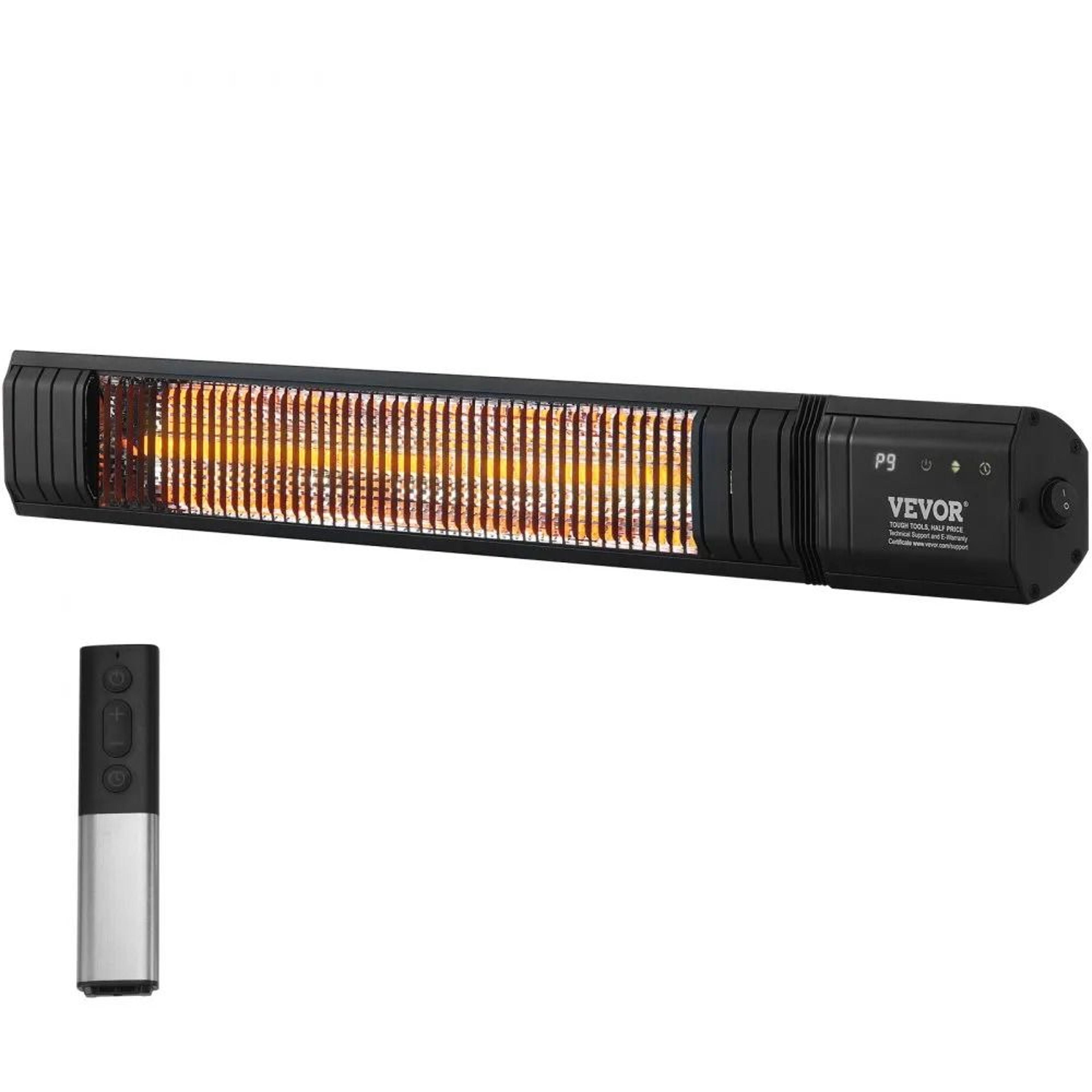 infrared heater carbon electric space heater, remote control, porch, patio, studio, backyard,