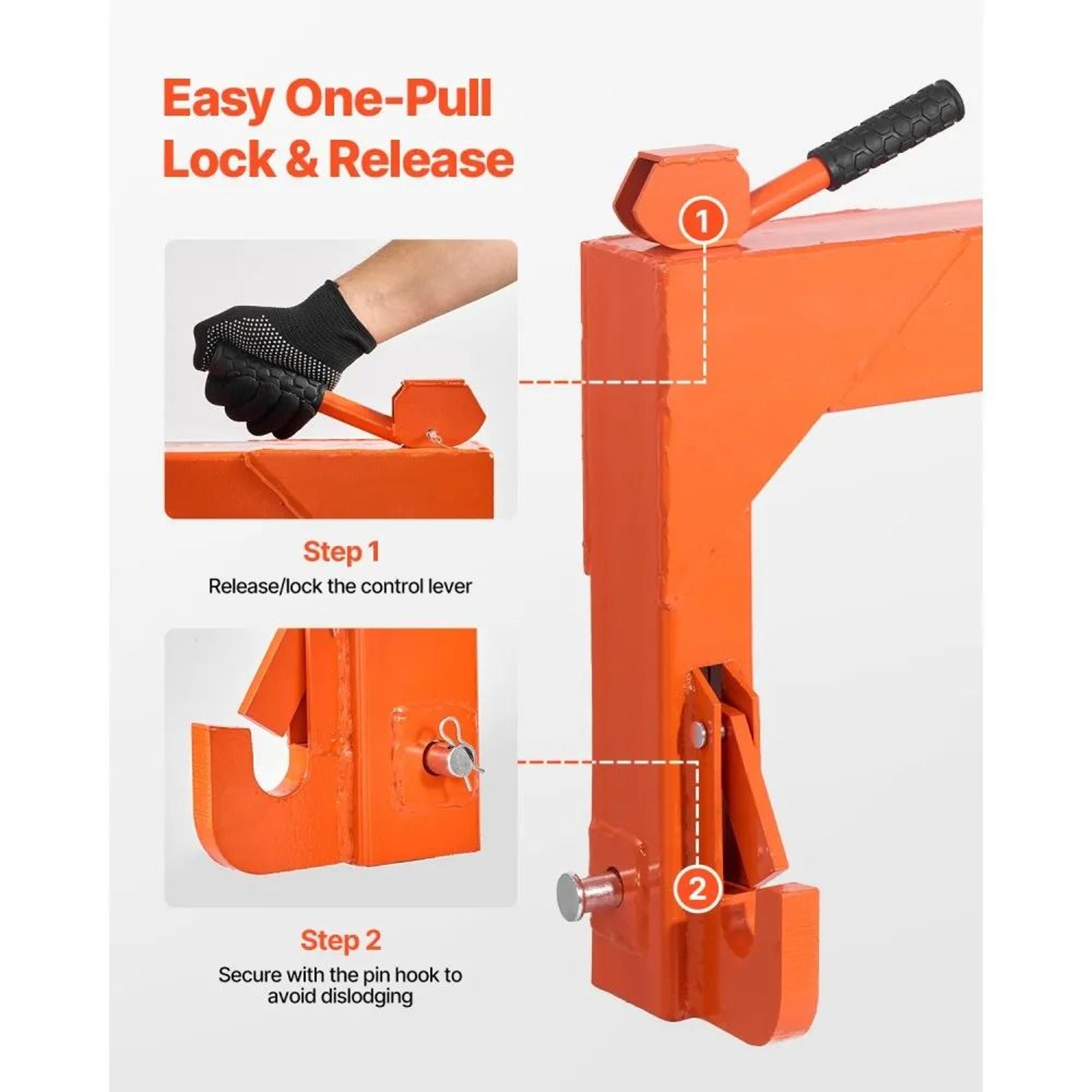Heavy Duty Hitch With Receiver High Lbs Lift Capacity Adjustable Point Quick Hitch 4