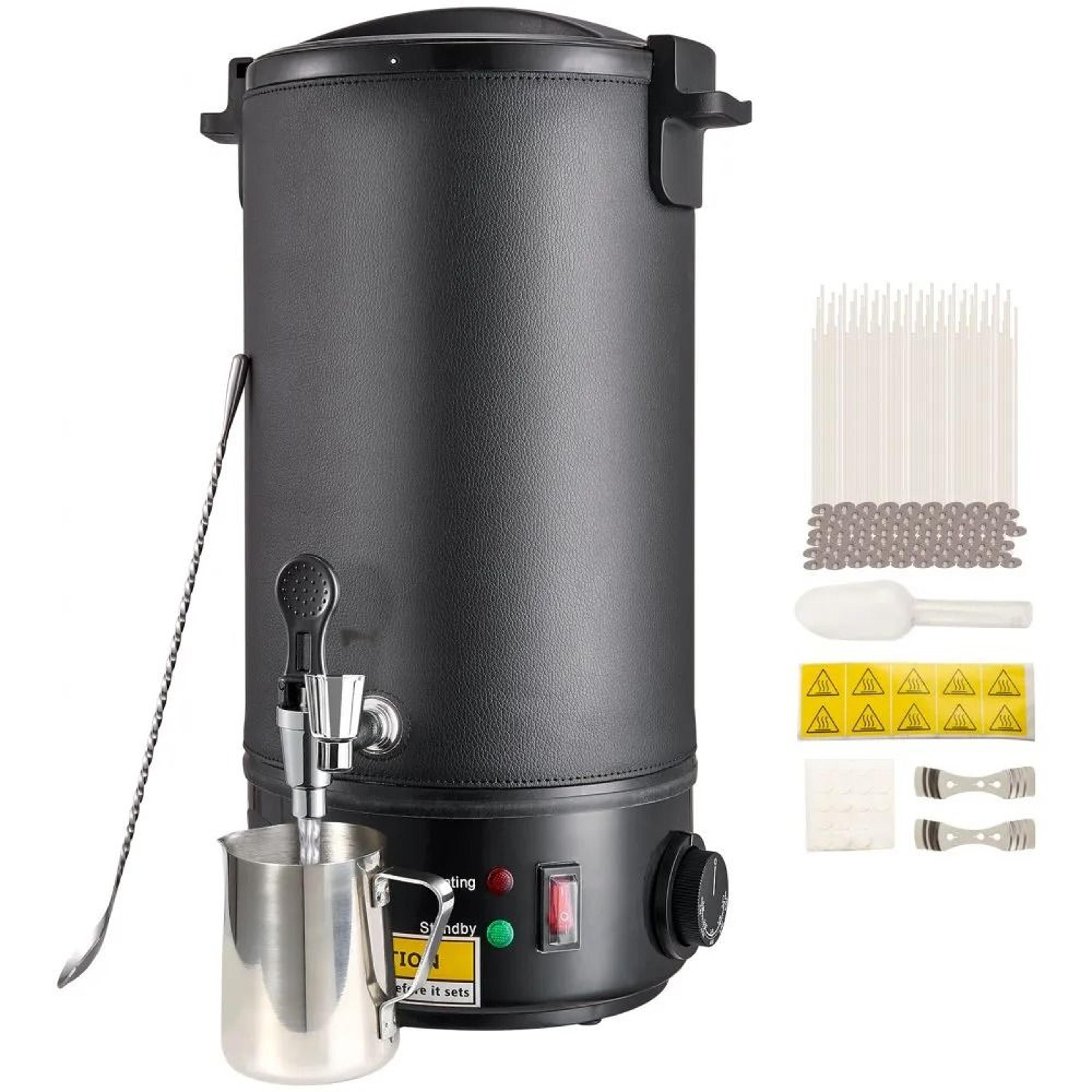 extra large electric wax melting pot, wax melter for candle making, easy pour spout, easy clean