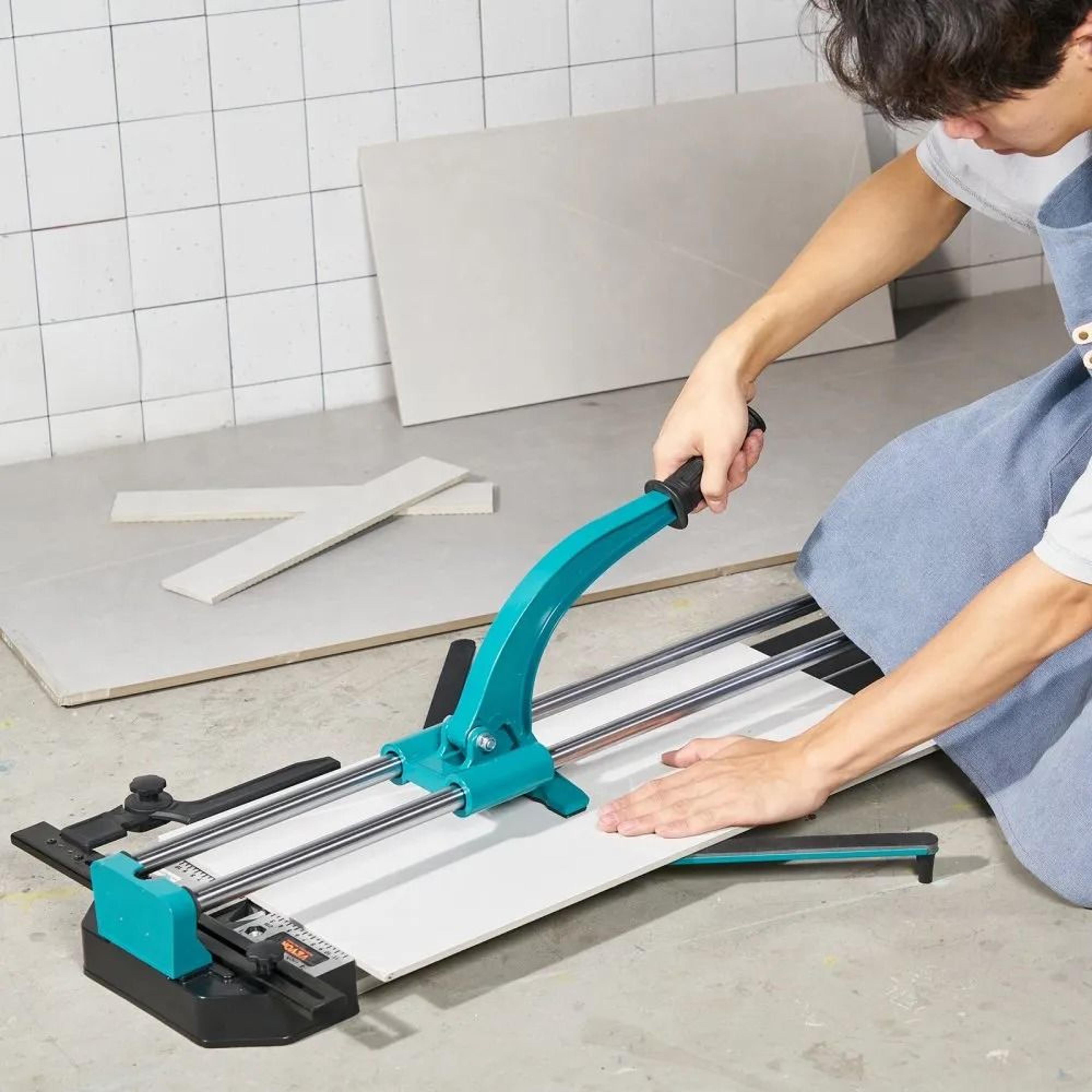 Heavy Duty Precision Manual Tile Cutter Tungsten Carbide Cutting Wheel Anti Skid Feet 5
