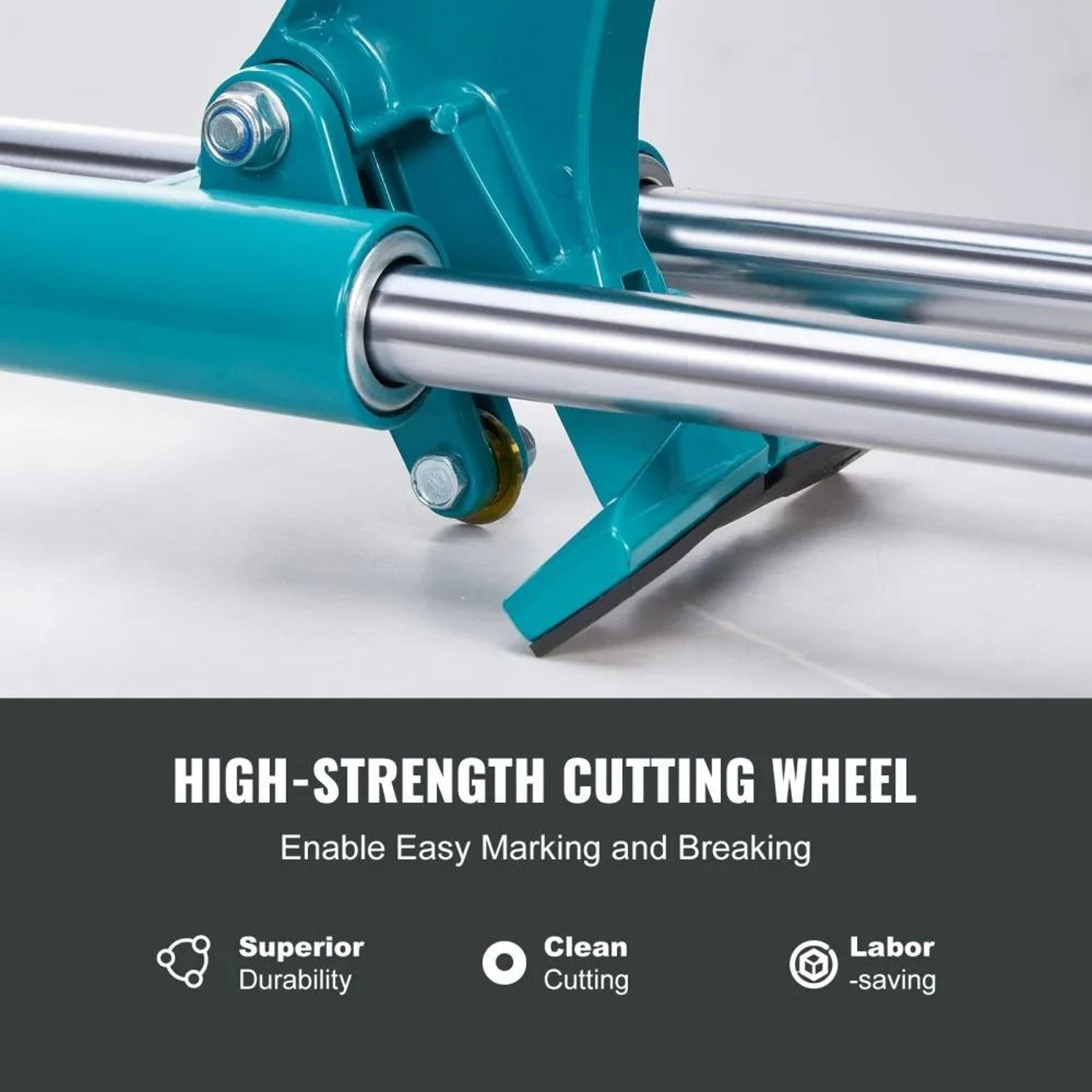Heavy Duty Precision Manual Tile Cutter Tungsten Carbide Cutting Wheel Anti Skid Feet 1