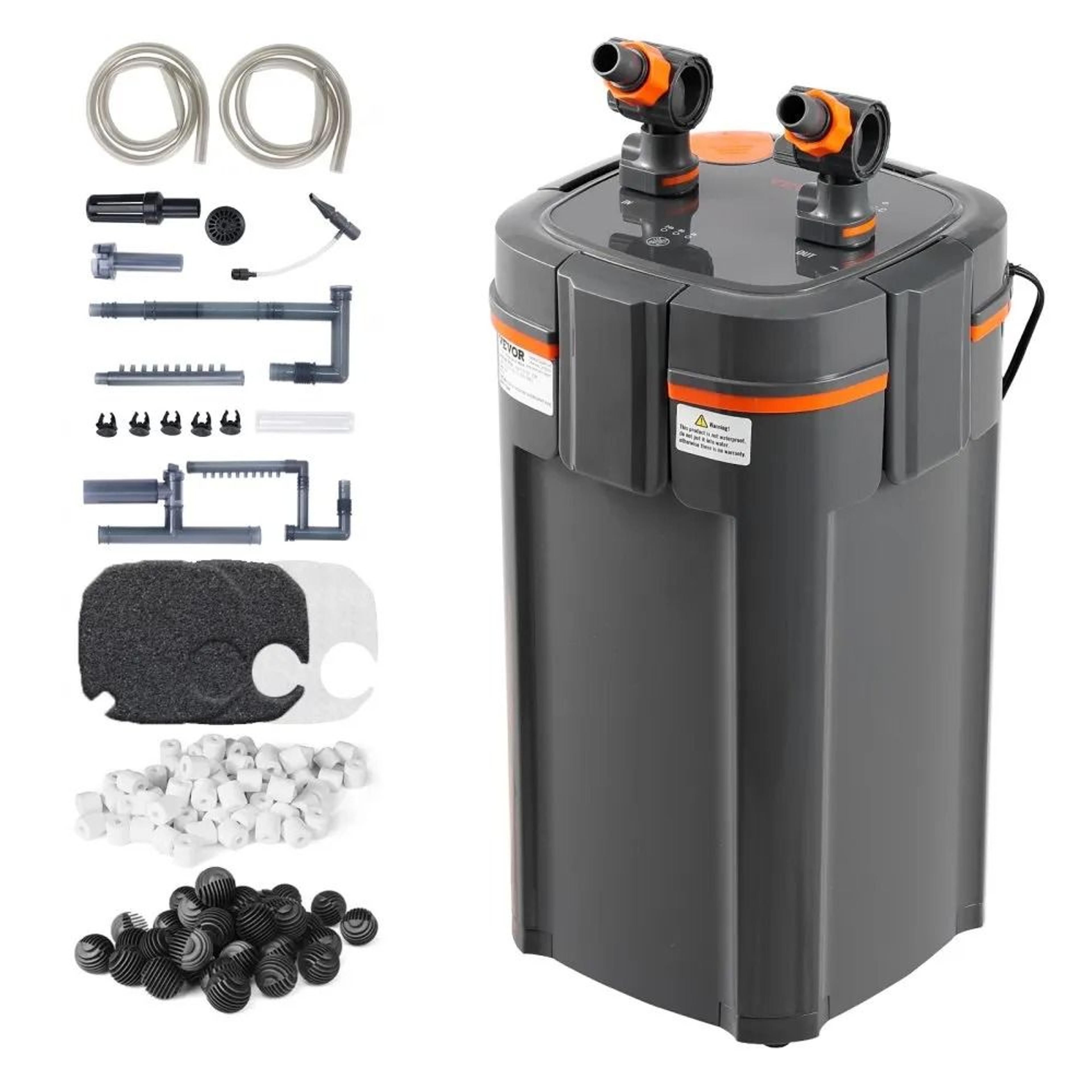 canister filter, ultra-quiet internal aquarium filter with uv protection, submersible power filter