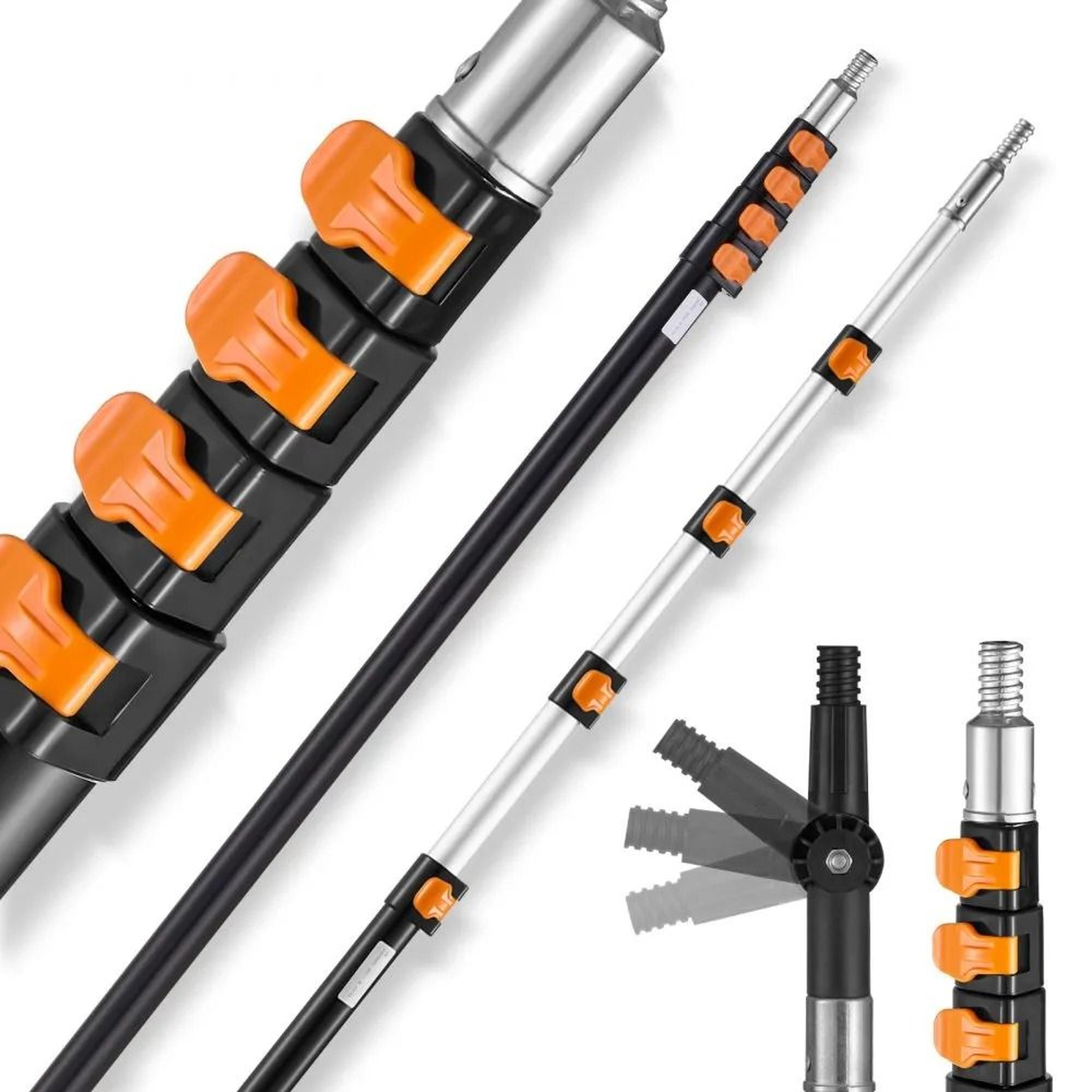 extension multi-purpose pole, telescopic pole for painting, dusting and cleaning, pole high-reach tool