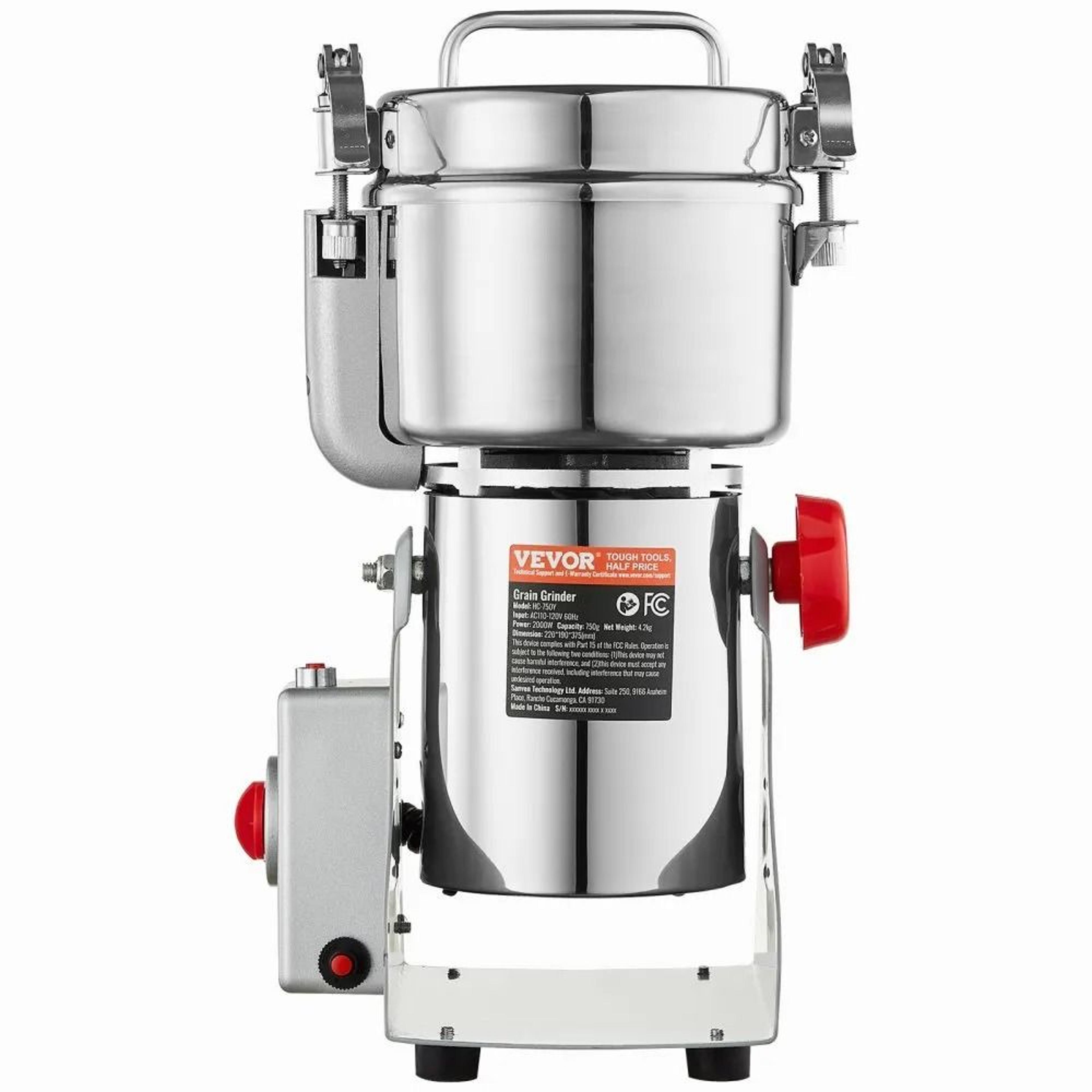 Stainless Steel Pulverizer Powder Machine Swing Type Electric Grain Mill Grinder High Speed For Dry 10