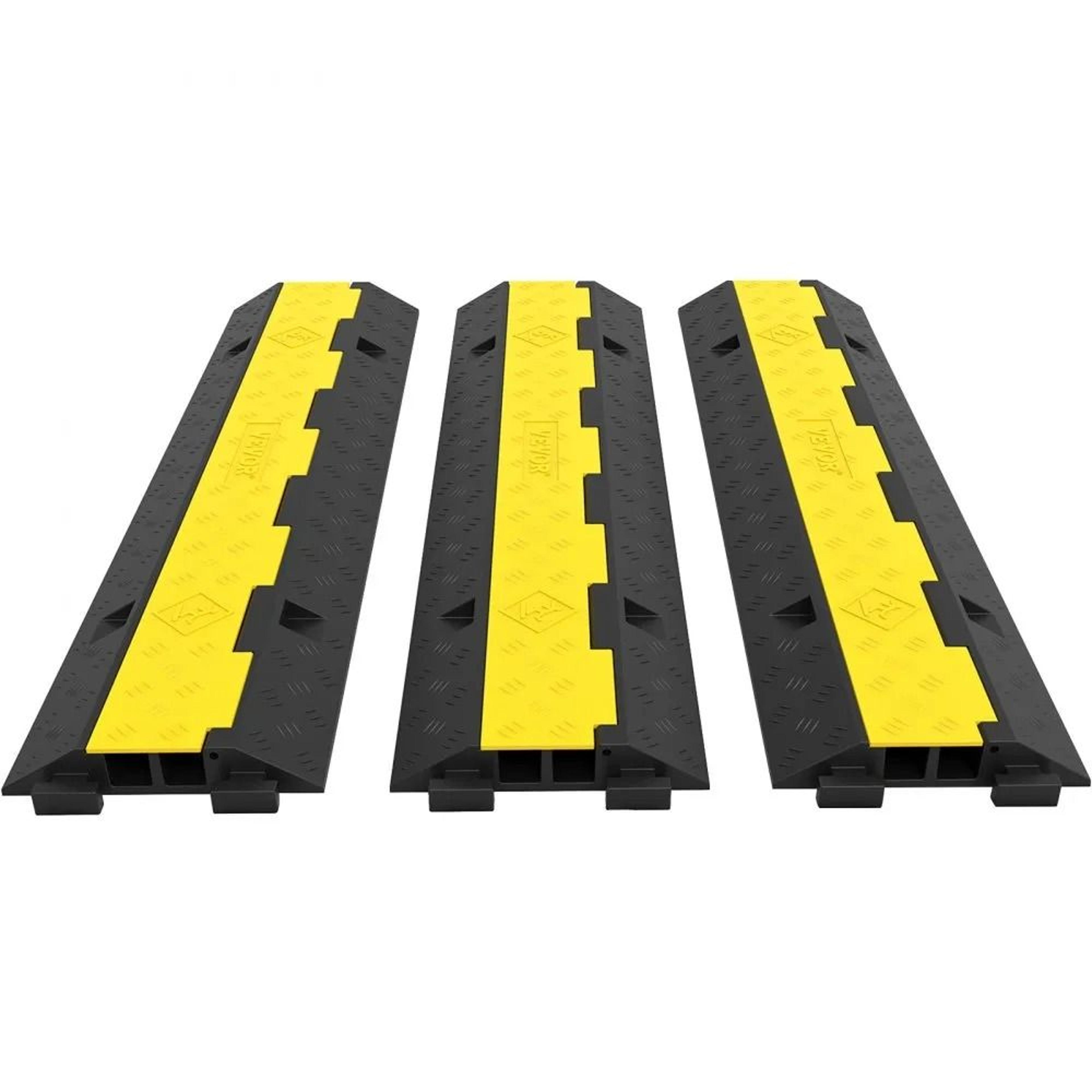 heavy duty cable rubber floor cord protector ramp, high lbs cable guard