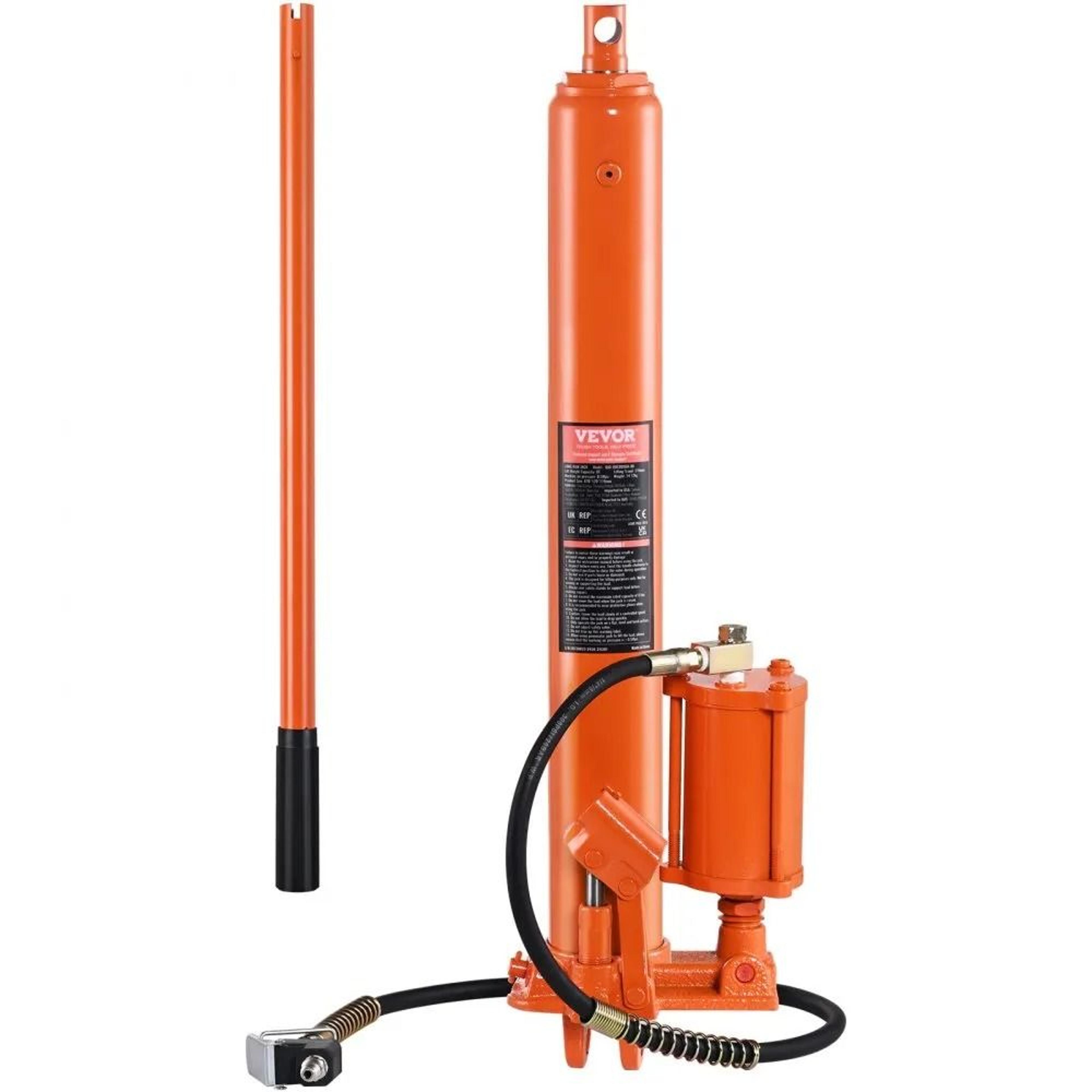 engine hoist cylinder, hydraulic long ram jack with air pump, single pump ram cylinder