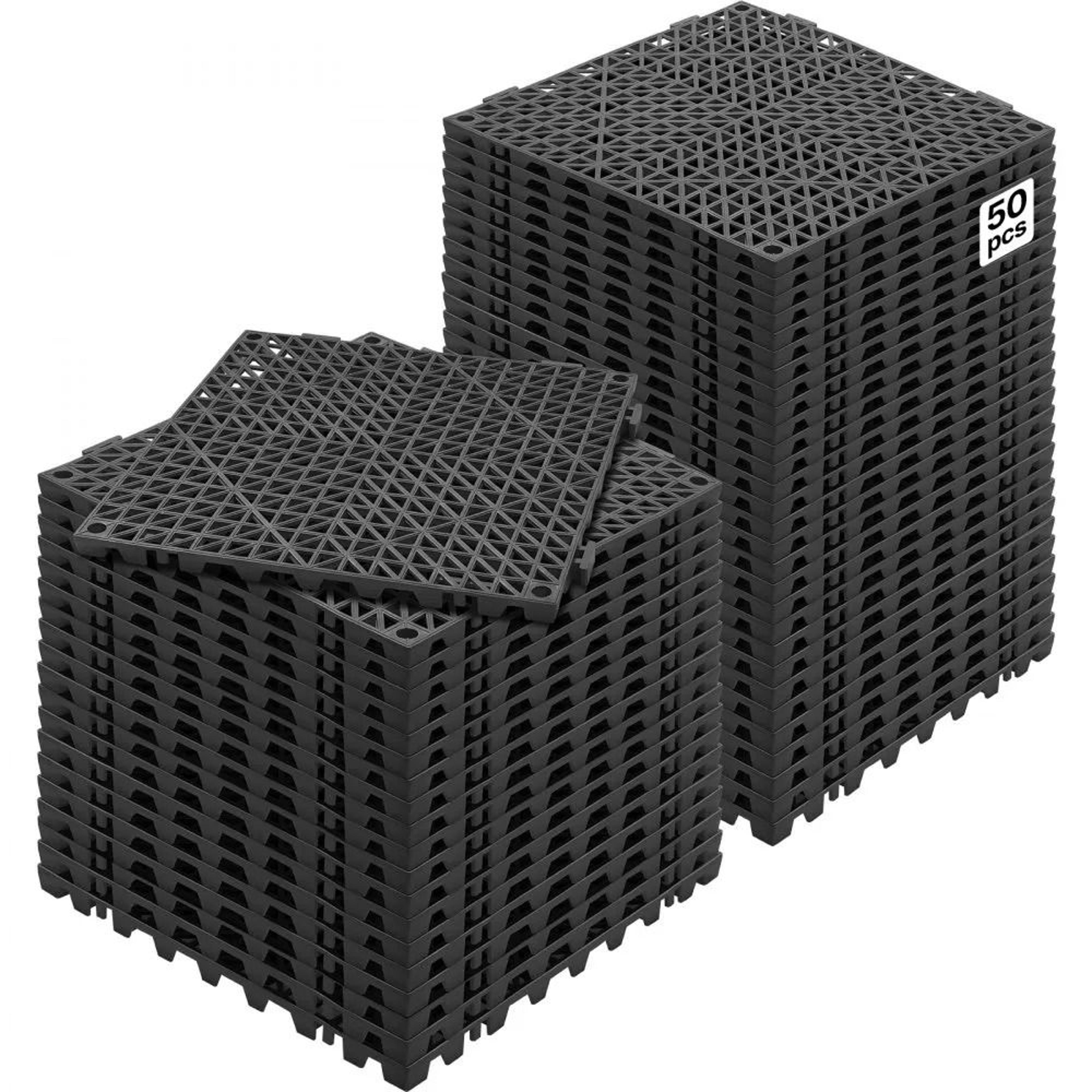 Interlocking Drainage Tiles NonSlip Waterproof Mats For Kitchens Pools Wet Areas 0