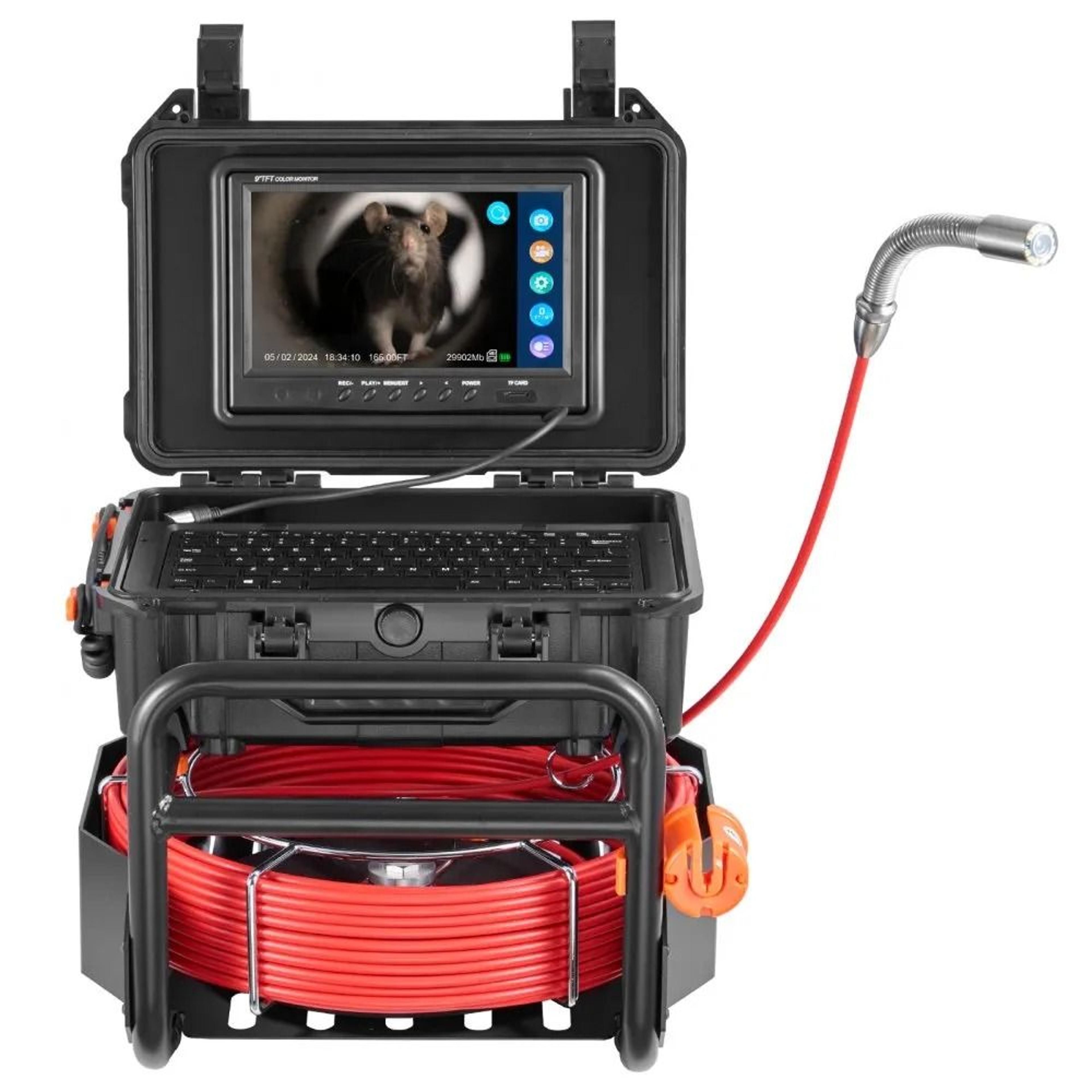 Sewer Inspection Camera With SelfLeveling Feature HD Display And Card 9